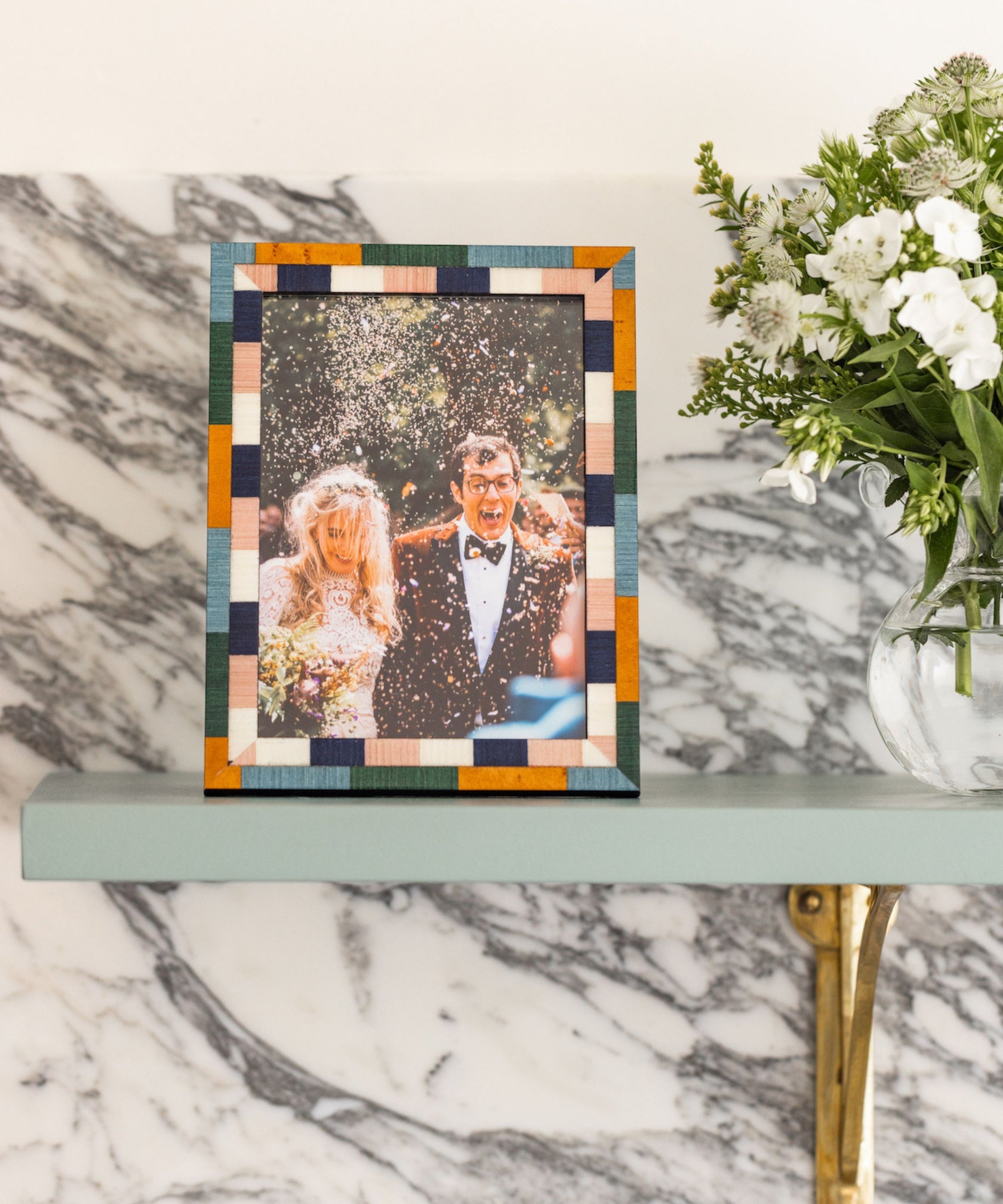 Rebecca Udall, Mia Photo Frame Marquetry Heritage Photo Frame, Multi Coloured