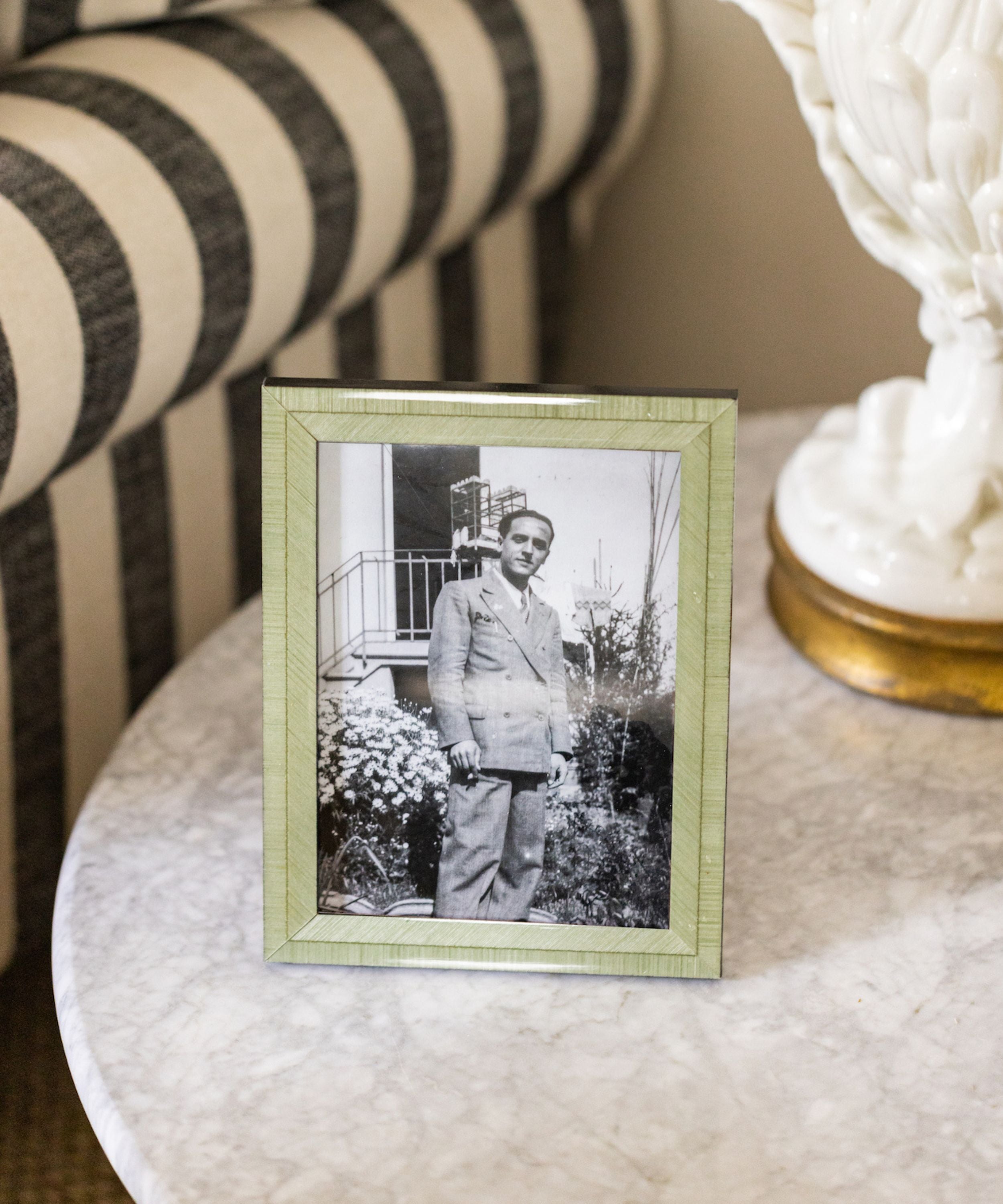 Bianca Photo Frame, Pistachio, Lifestyle