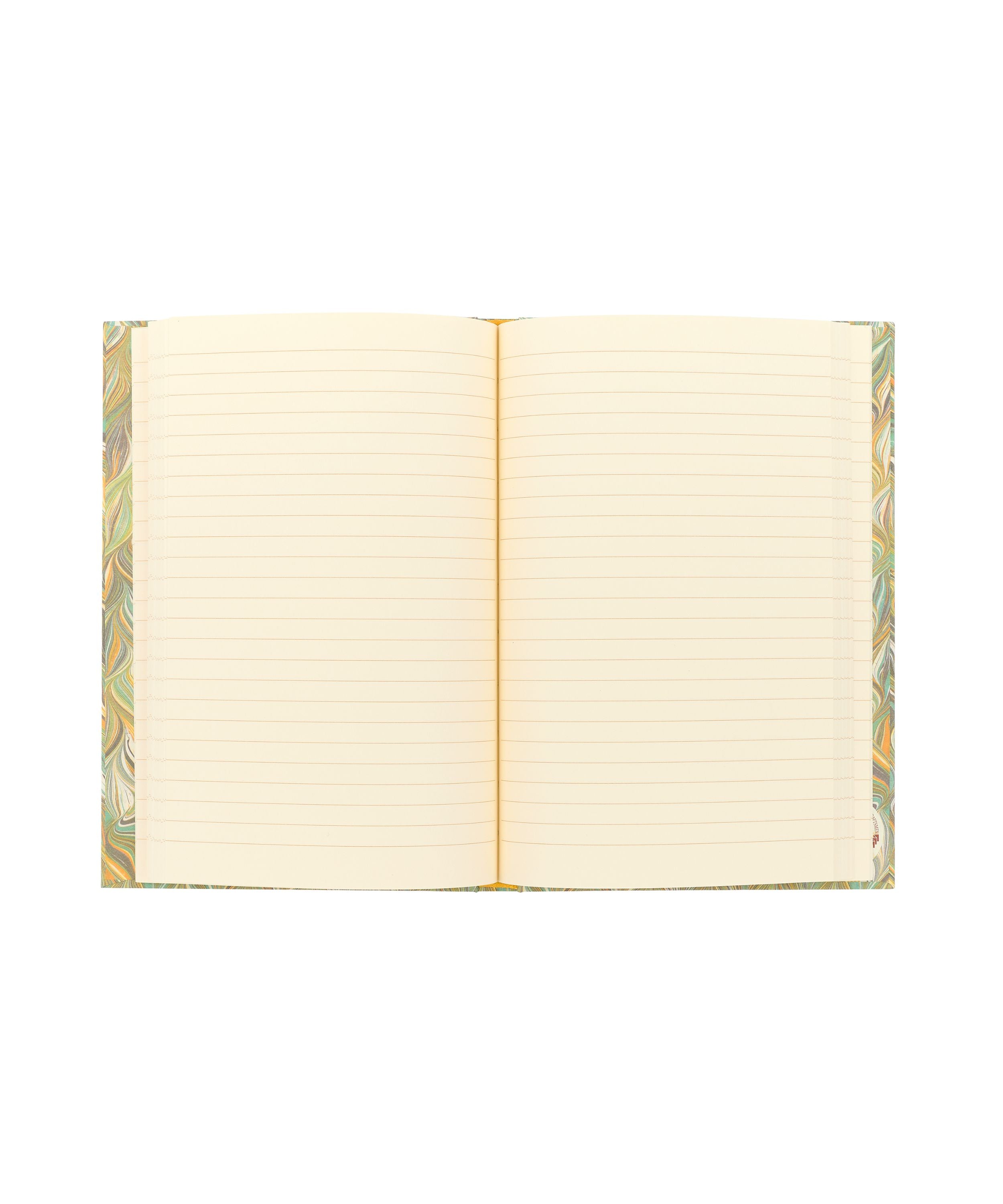 Rebecca Udall, Bright Ideas Notebook, Traditional Marbled Green/Yellow, Lined Pages