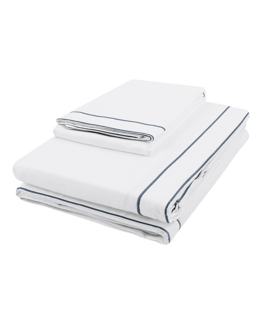 Frame Bed Linen, Steel Blue