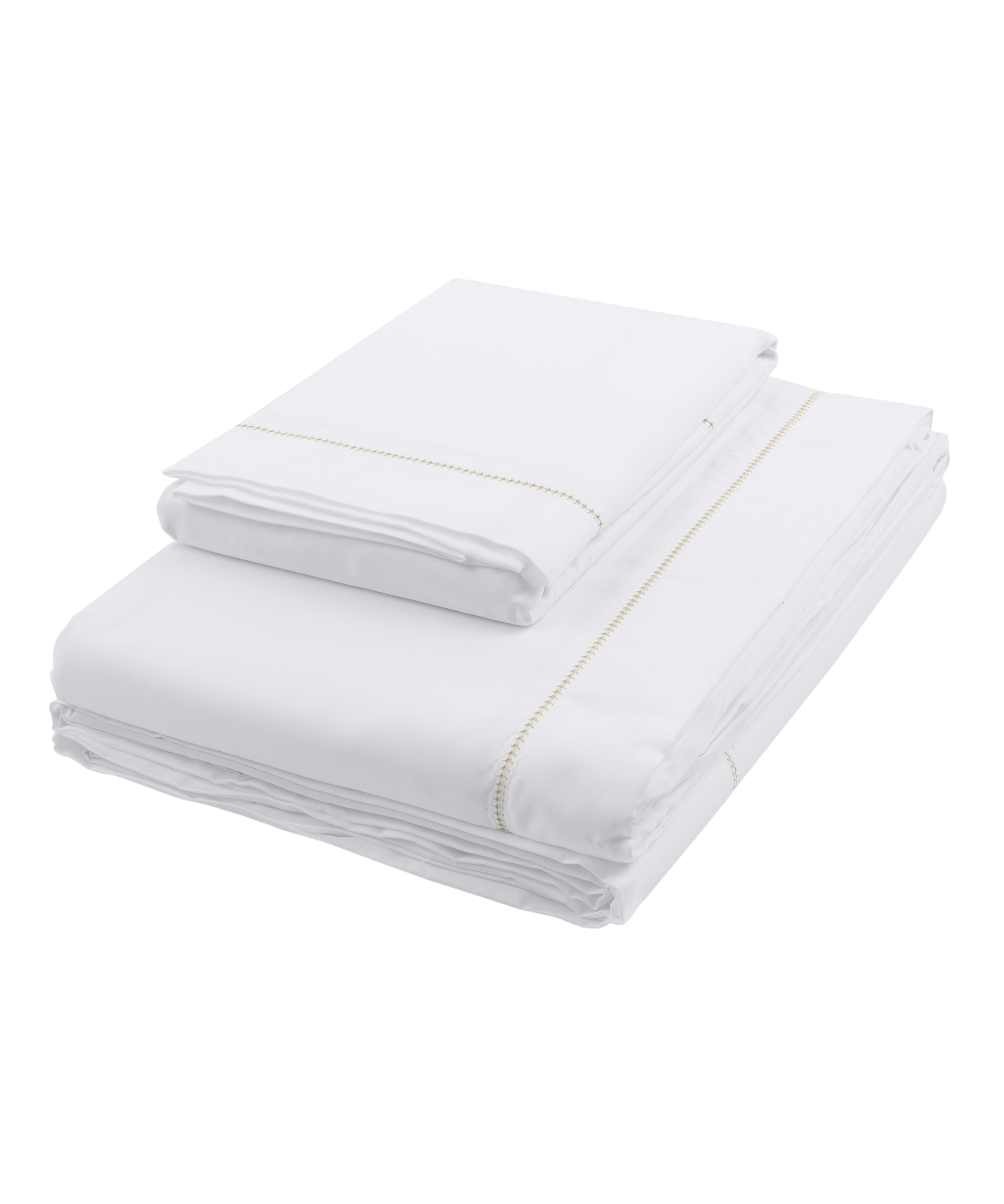 Porto Hemstitch Bed Linen, Straw