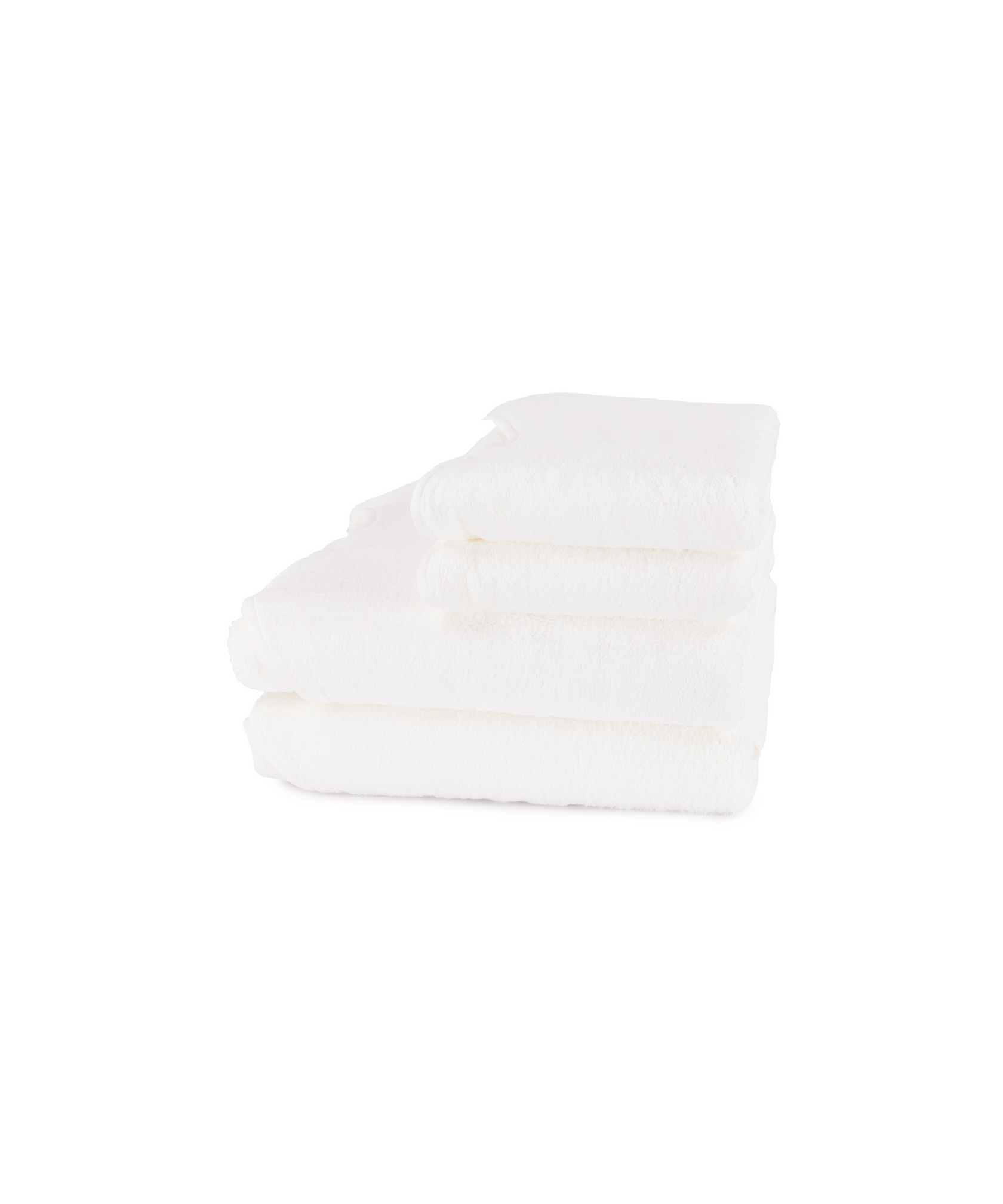 Classic Amelia Scalloped Bath Towel Bundle, White