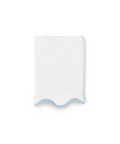 Pair of Amelia Scalloped Hand Towels, Powder Blue