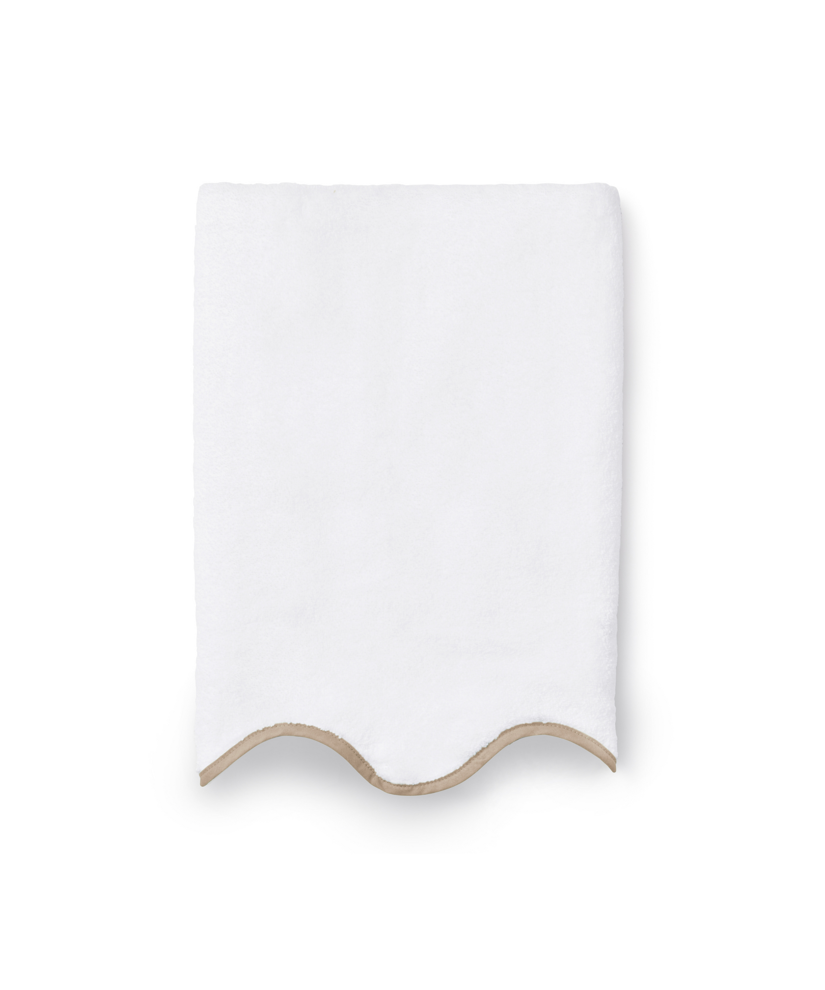 Amelia Scalloped Bath Towels, Taupe