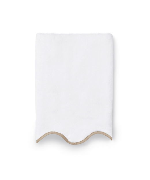 Amelia Scalloped Bath Towels, Taupe