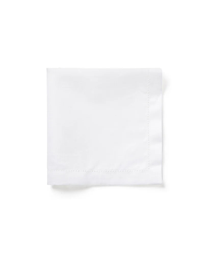 Classic Hemstitch Table Linens, White