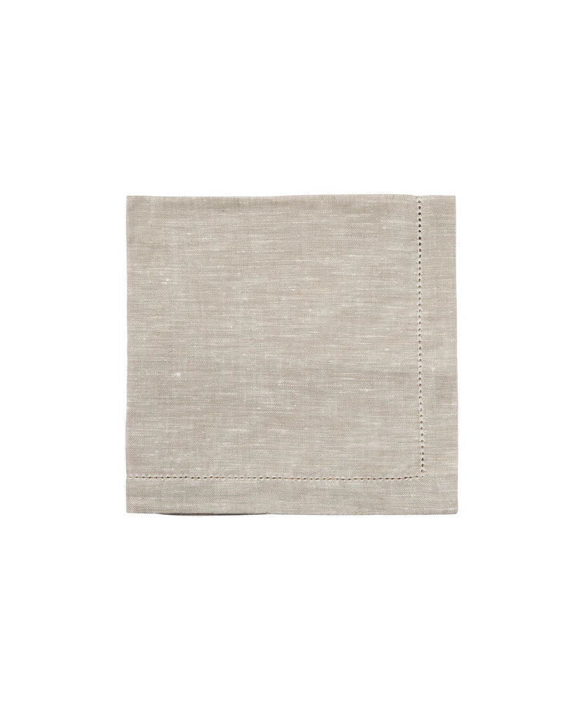 Classic Hemstitch Table Linens, Natural
