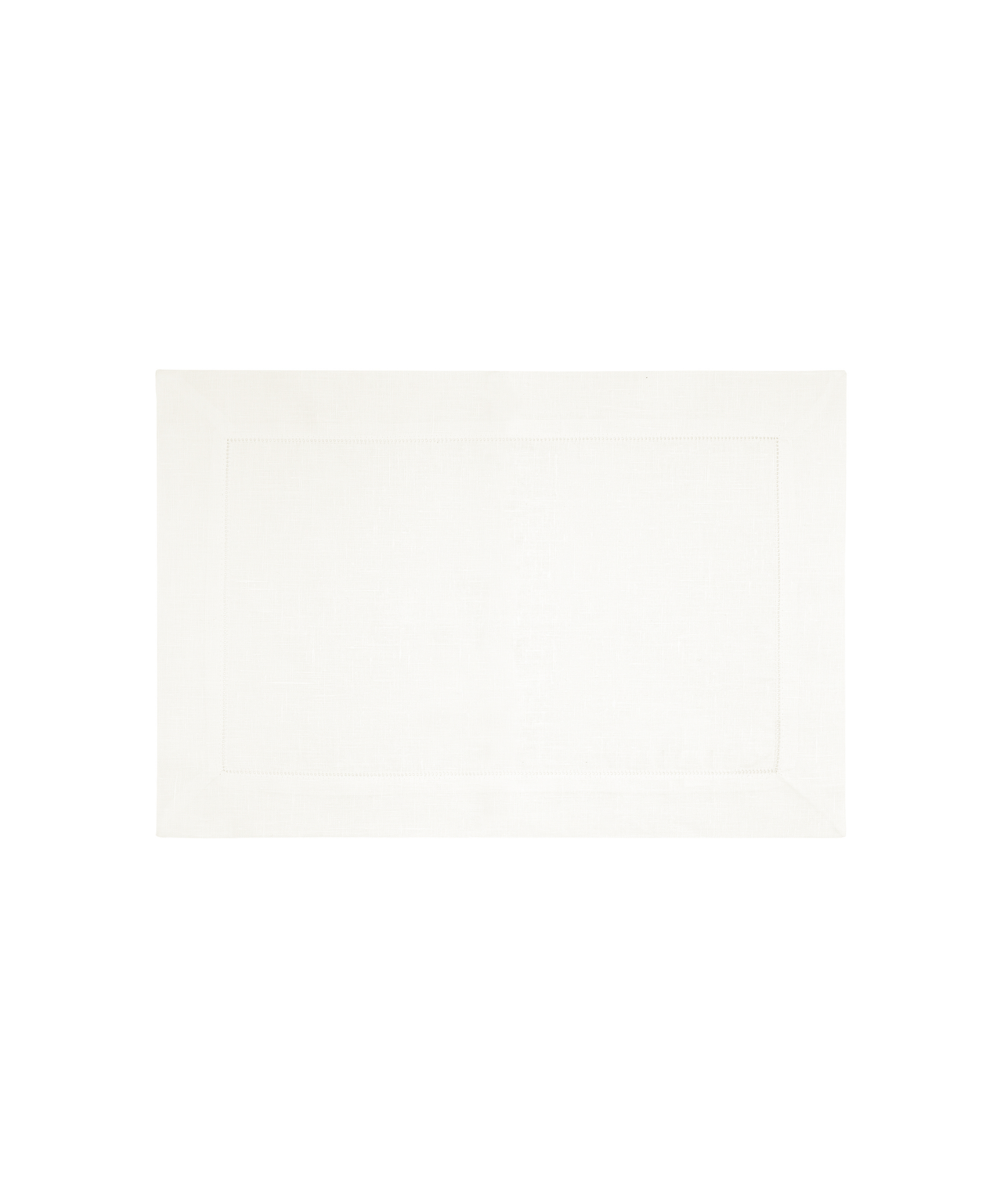 Rebecca Udall Classic Hemstitch Linen Placemat, White