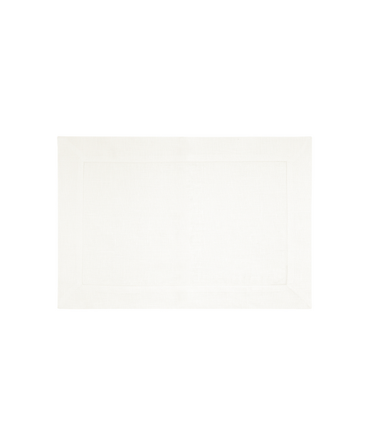 Classic Hemstitch Table Linens, White