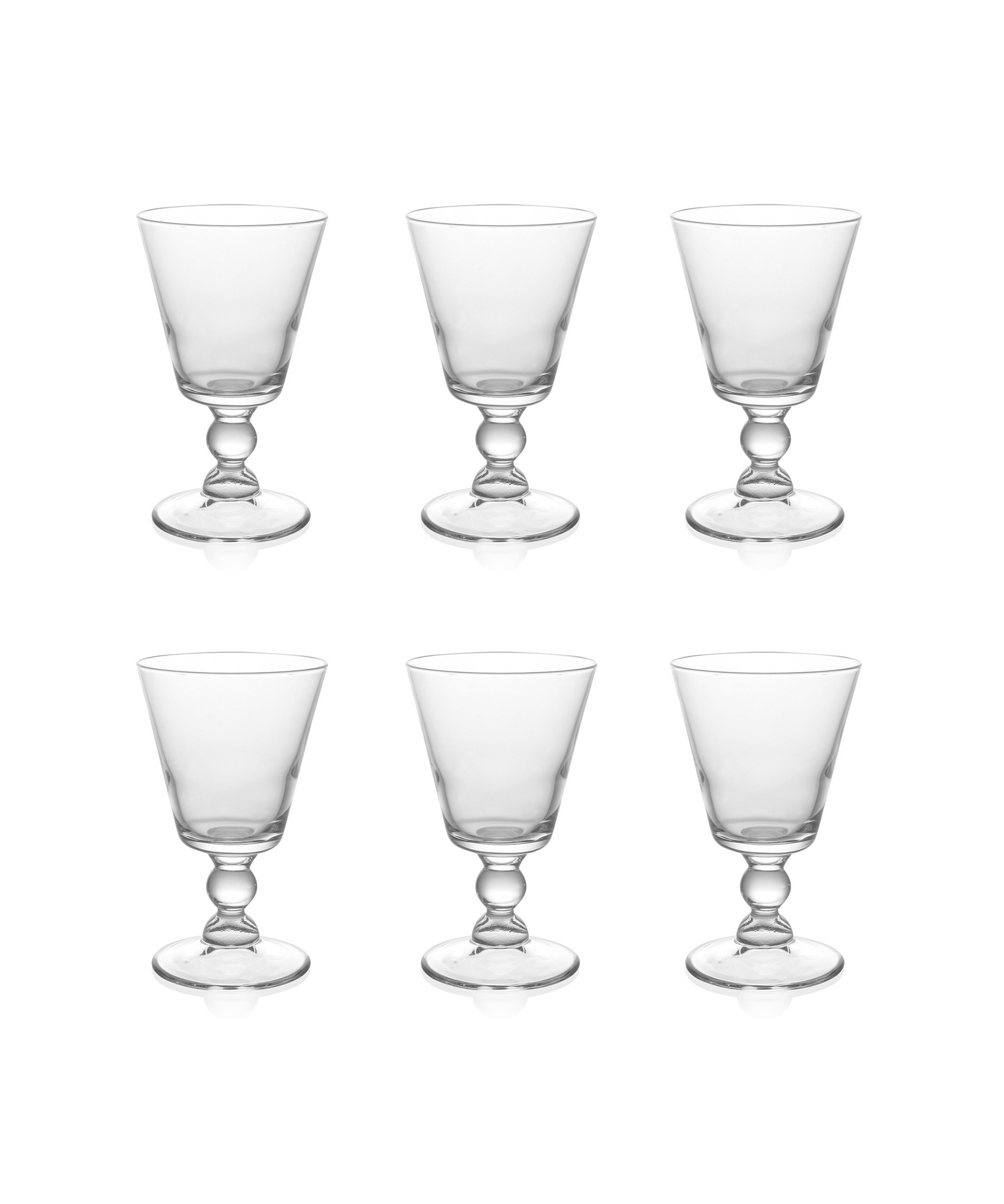 Rebecca Udall Set of 6 Evelyn Crystal Wine Glasses