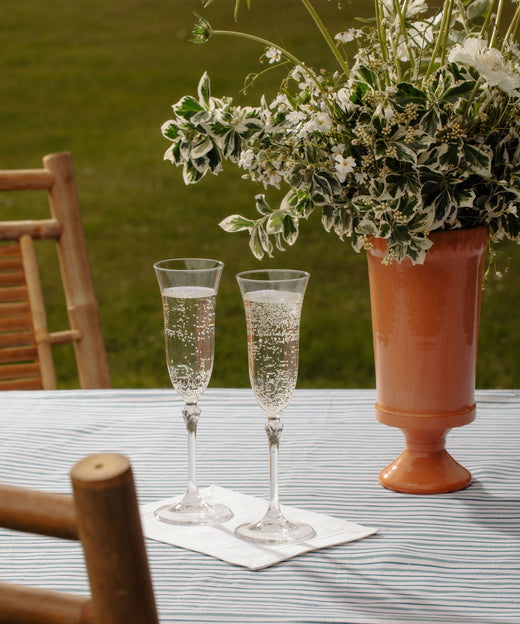 Classic Hemstitch Table Linens, White