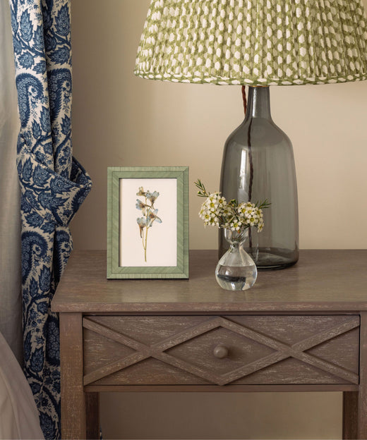 Bianca Photo Frame, Pistachio, with Emily Bud Vase