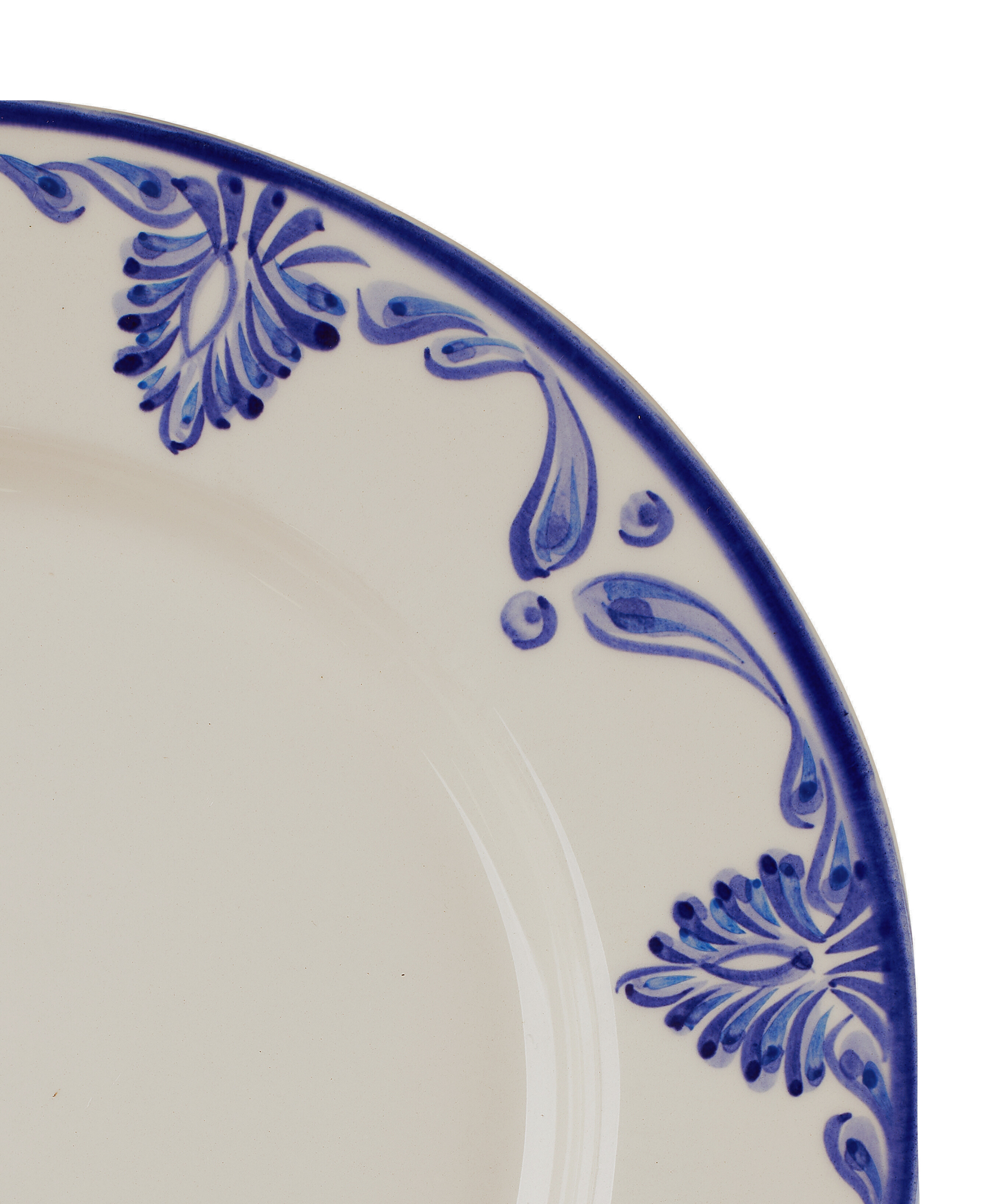 Rebecca Udall Eleanor Dessert Plate, Blue Rim