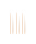 Rebecca Udall Set of 6 Danish Taper Candles, Beige