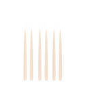 Rebecca Udall Set of 6 Danish Taper Candles, Beige