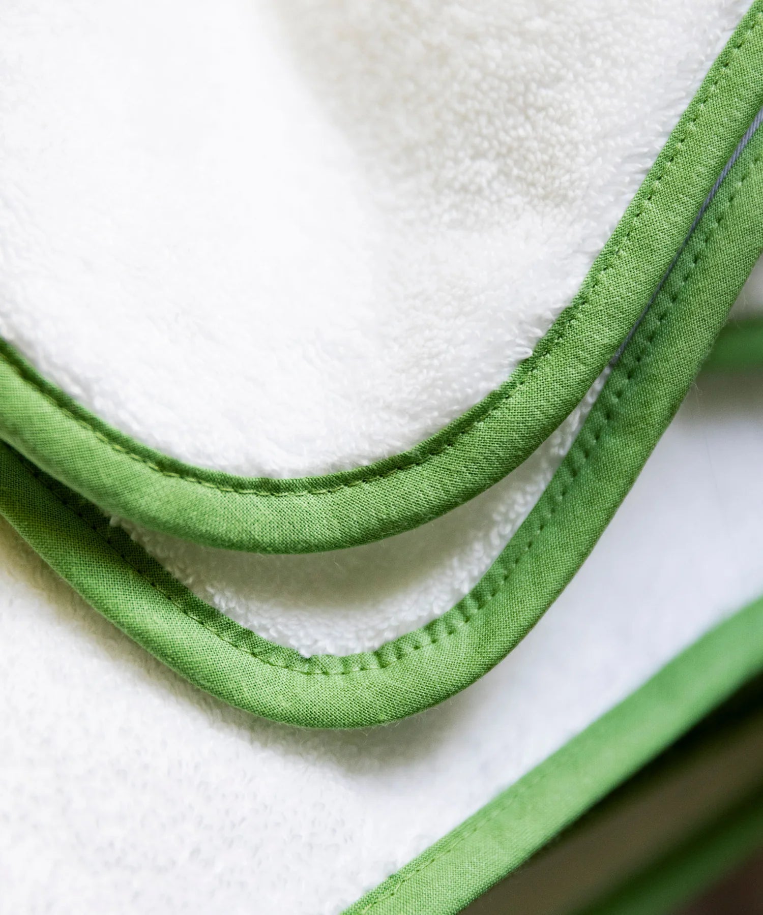 Georgina Towels, Asparagus, Edge Detail