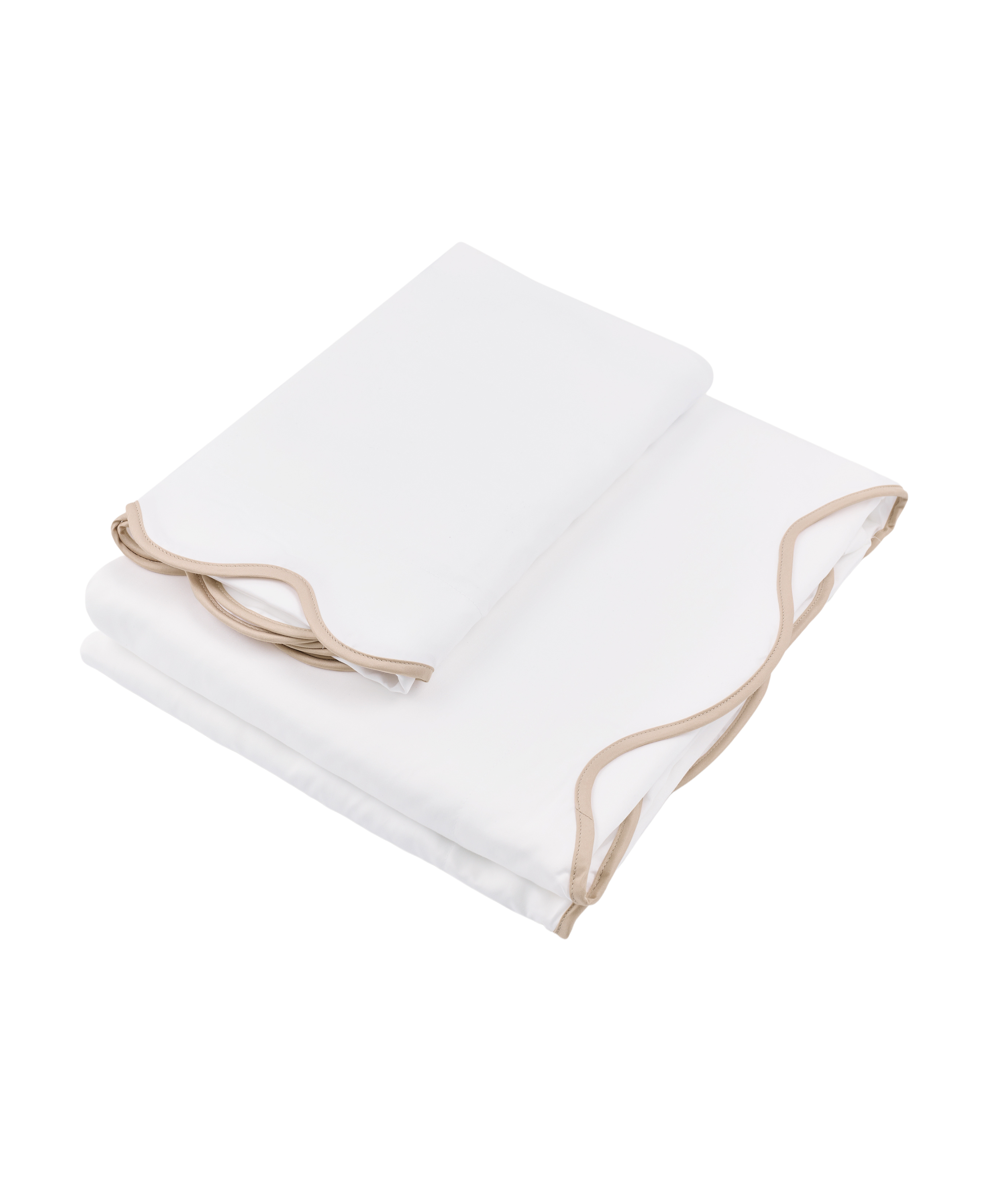 Alexandra Wavy Scalloped Top Sheet, Plaster Pink