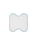 Set of 4 Amelia Scalloped Face Towels, Powder Blue