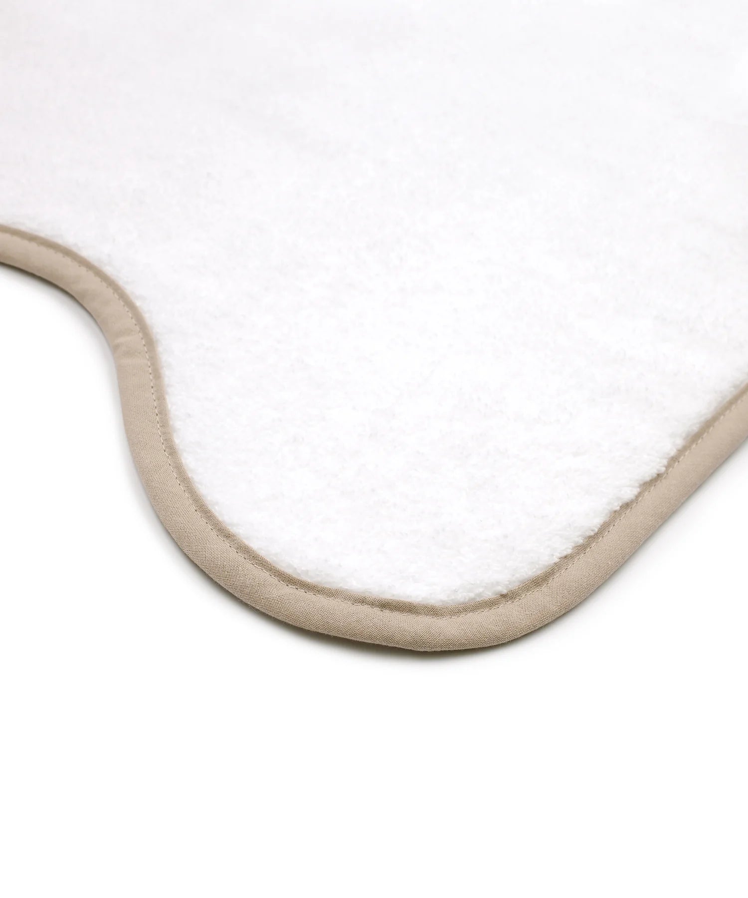 Amelia Scalloped Bath Towel, Taupe, Detail