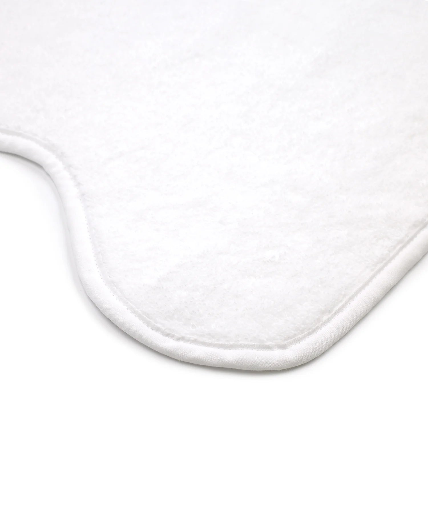 Pair of Amelia Scalloped Hand Towels, White, Details