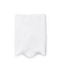 Amelia Scalloped Bath Towel, White