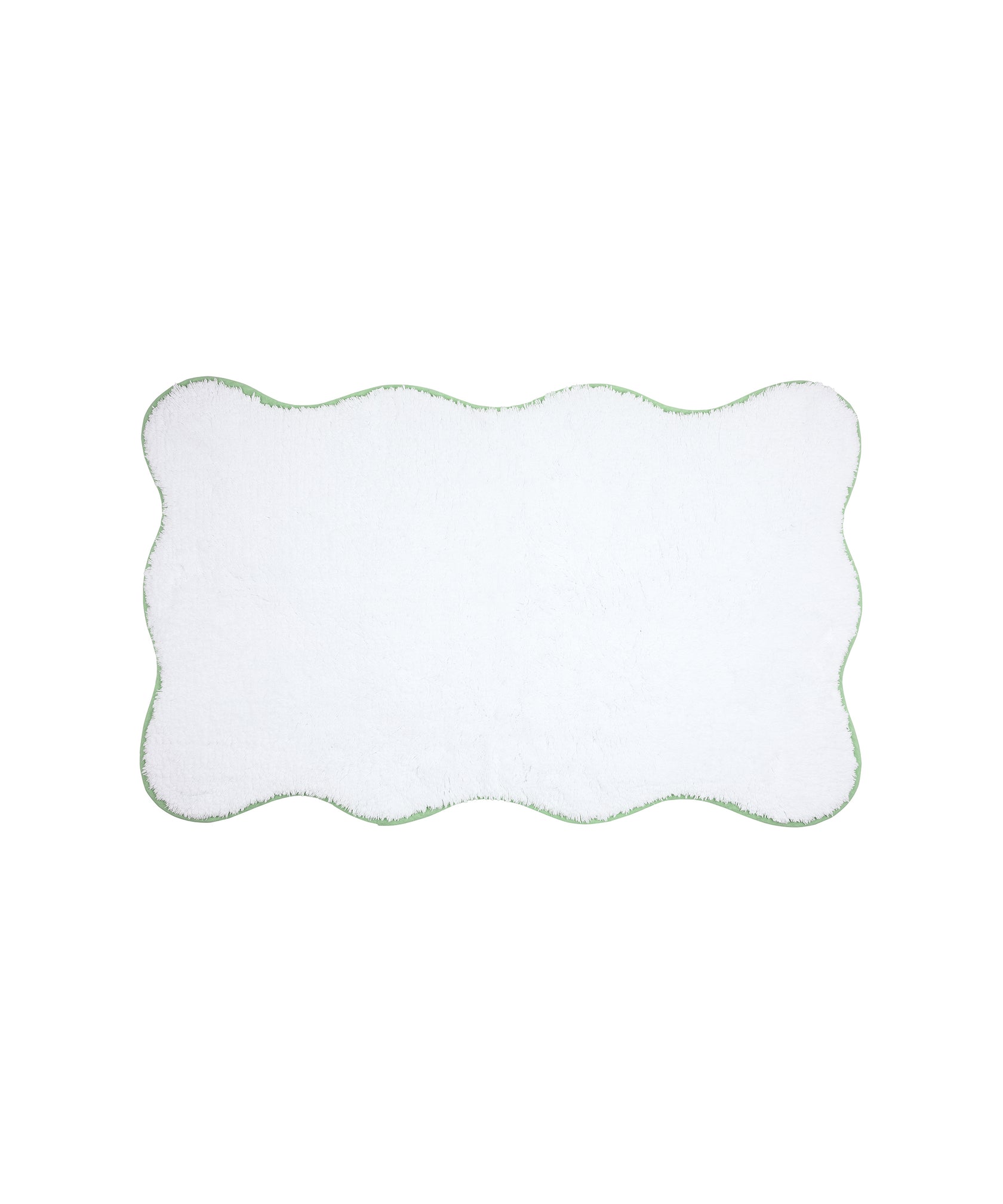 Amelia Scalloped Bath Mat, Asparagus