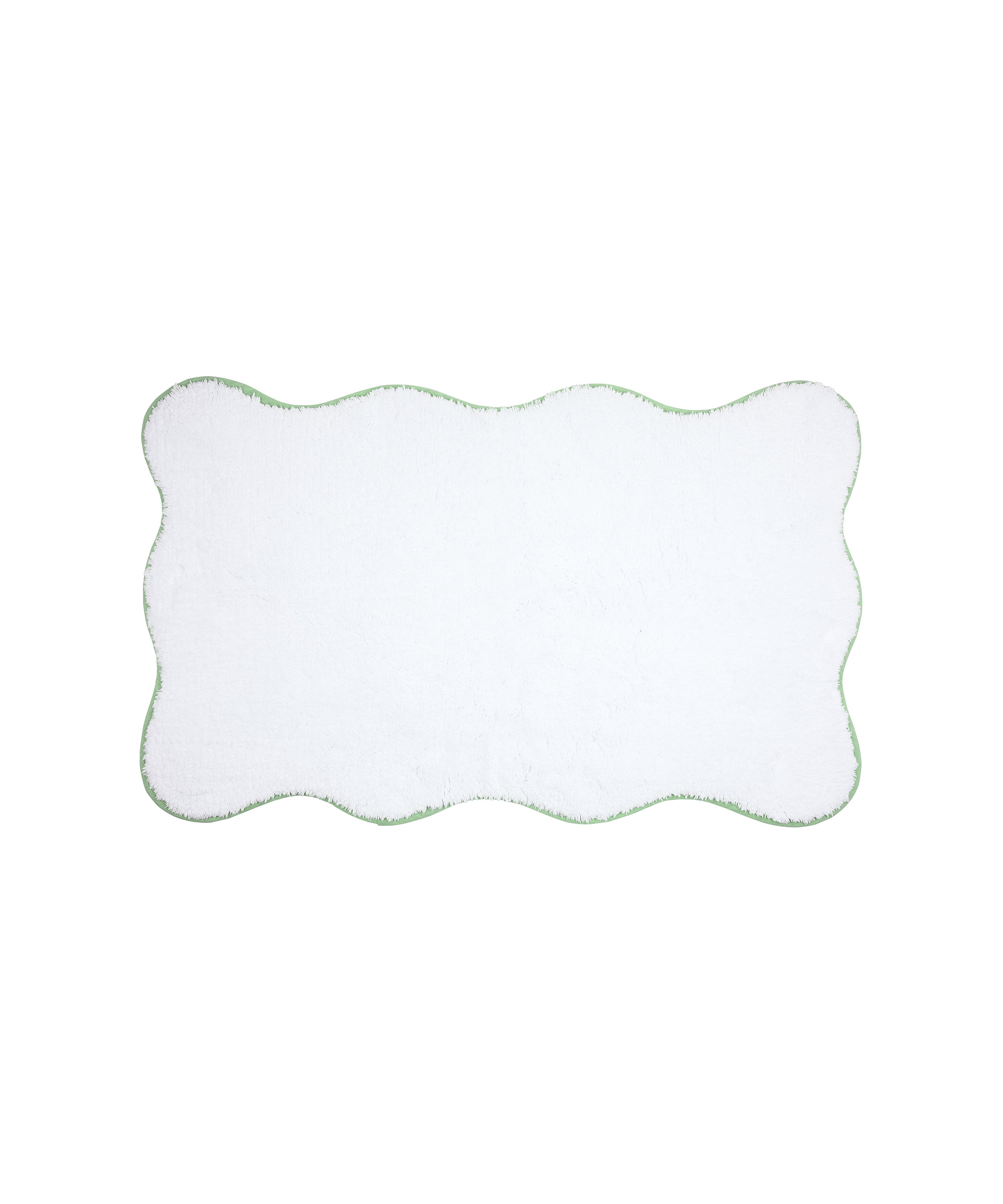 Amelia Scalloped Bath Mat, Asparagus
