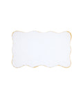 Amelia Scalloped Bath Mat, Mustard