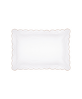 Pair of Annabelle Scalloped Pillowcases, Taupe, Cut Out