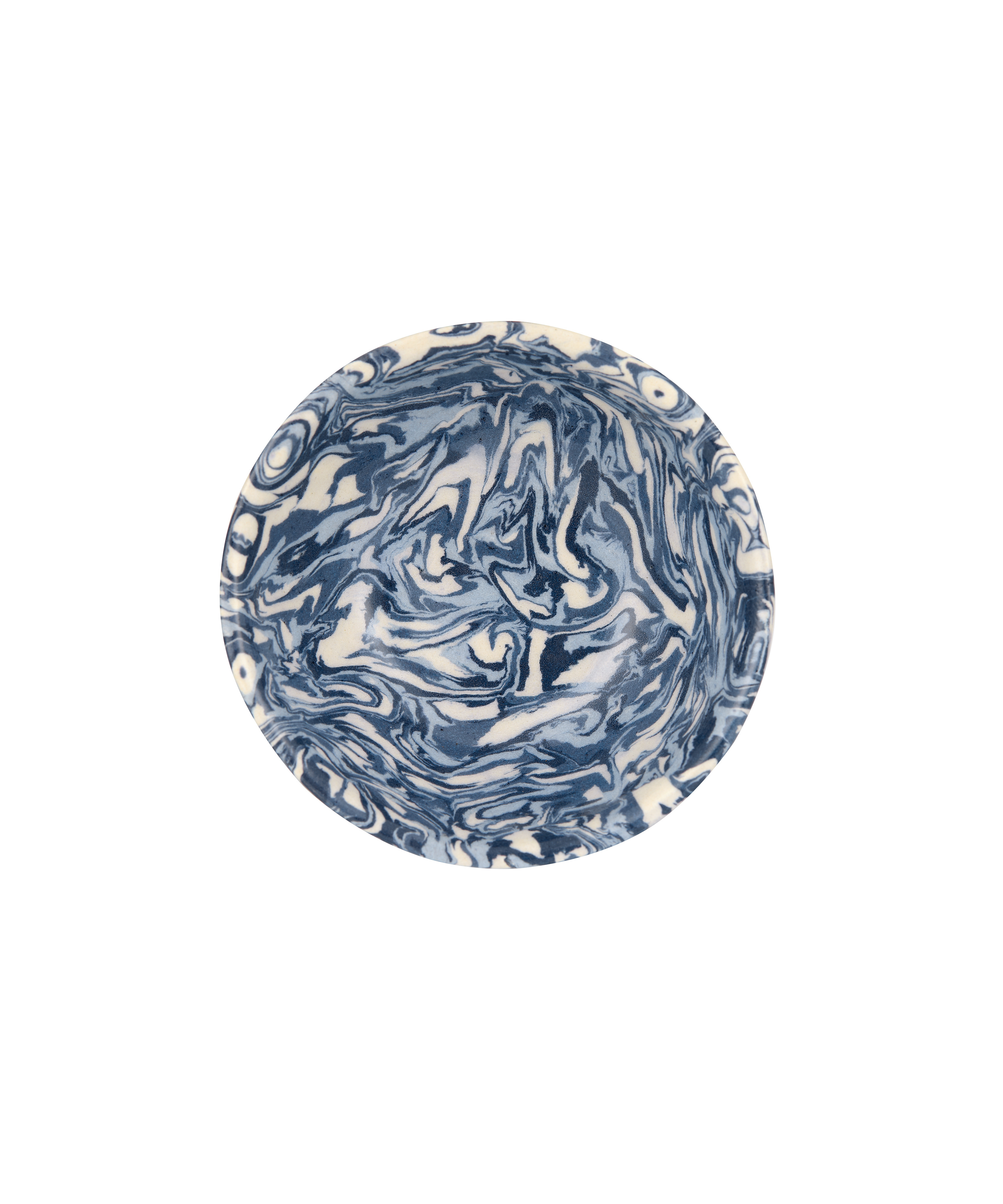 Aptware Marble Ceramic Dish, Blue, Detail