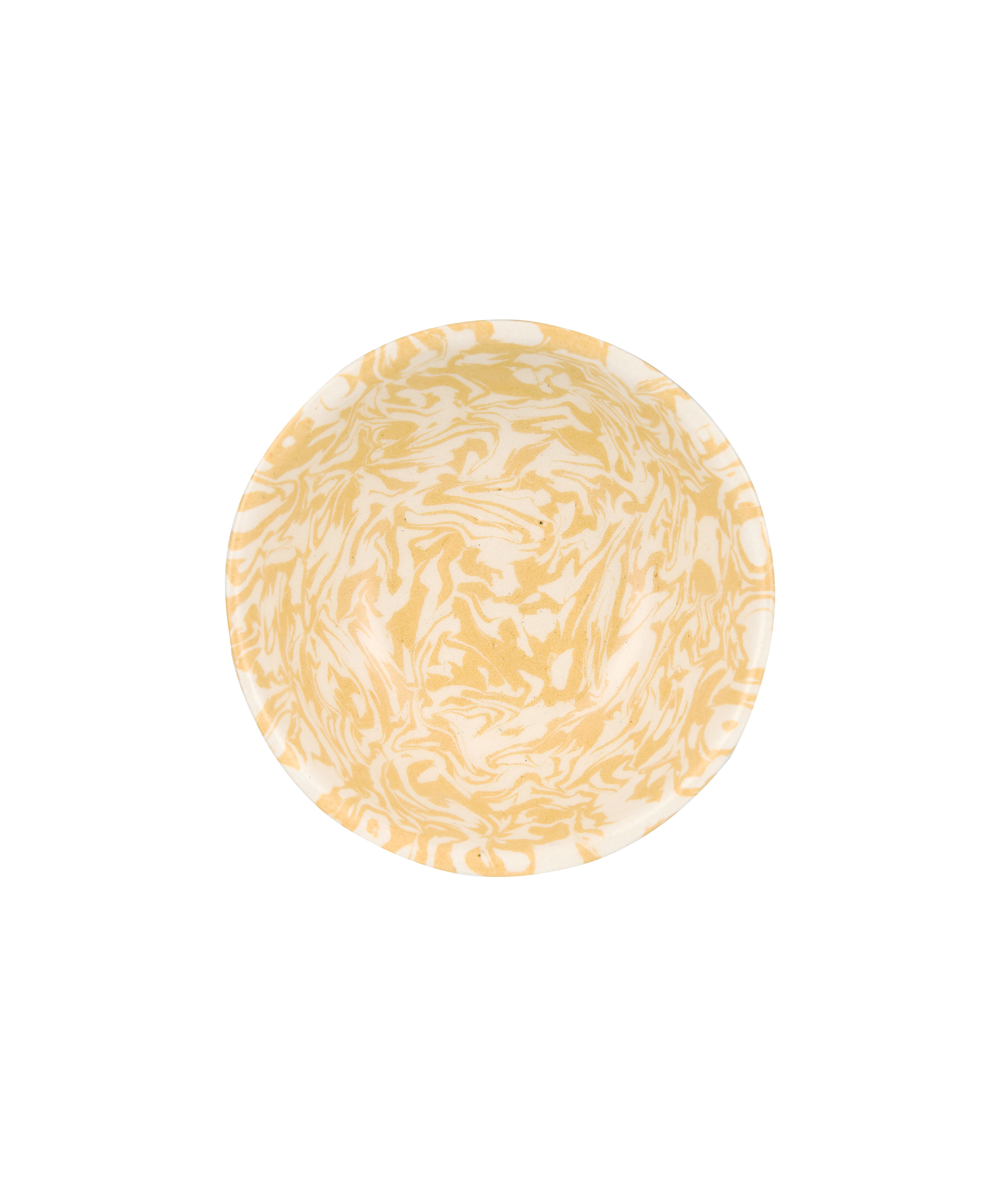 Aptware Marble Ceramic Dish, Mustard, Detail