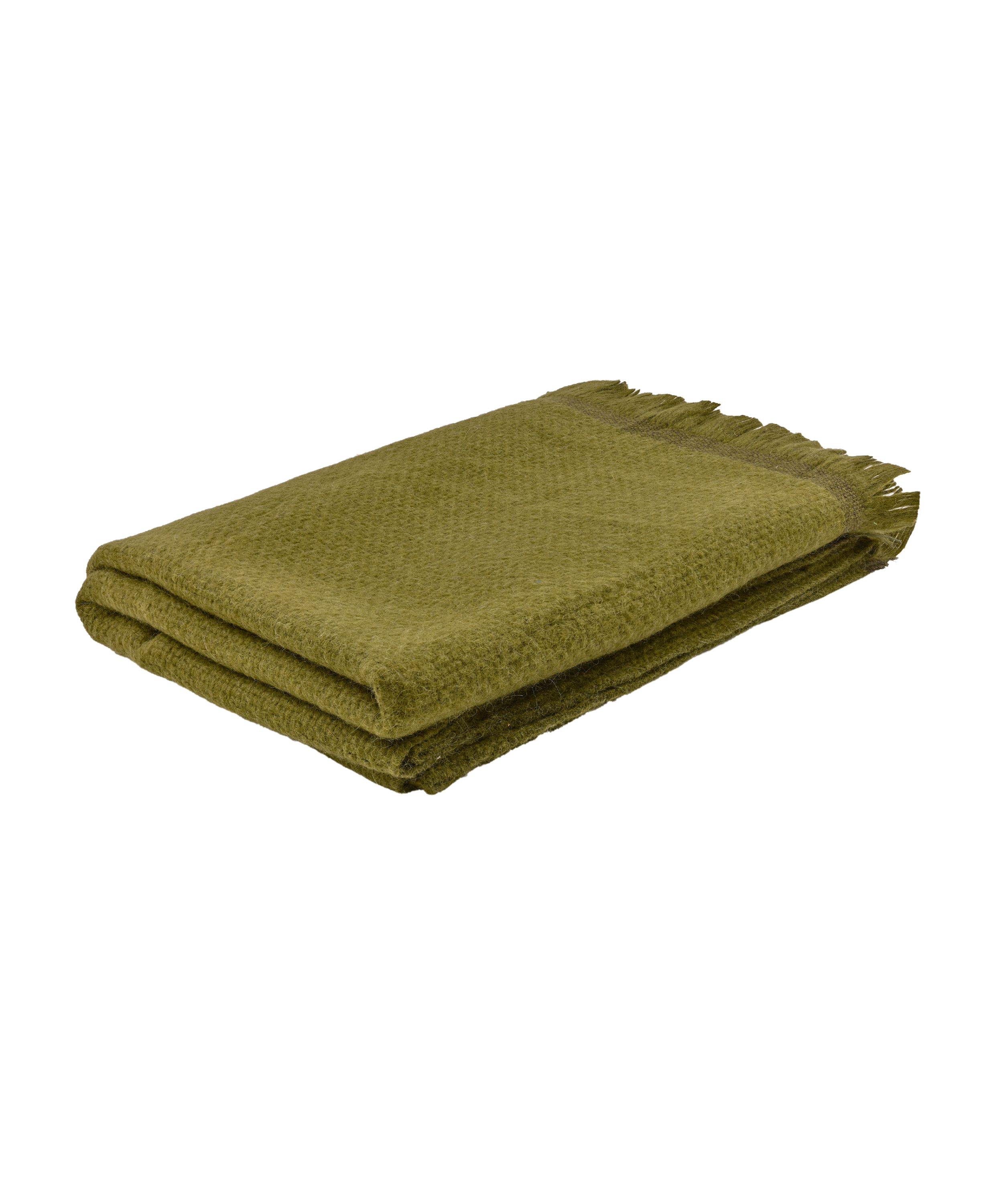 Basketweave Alpaca Throw, Fern, Cut Out