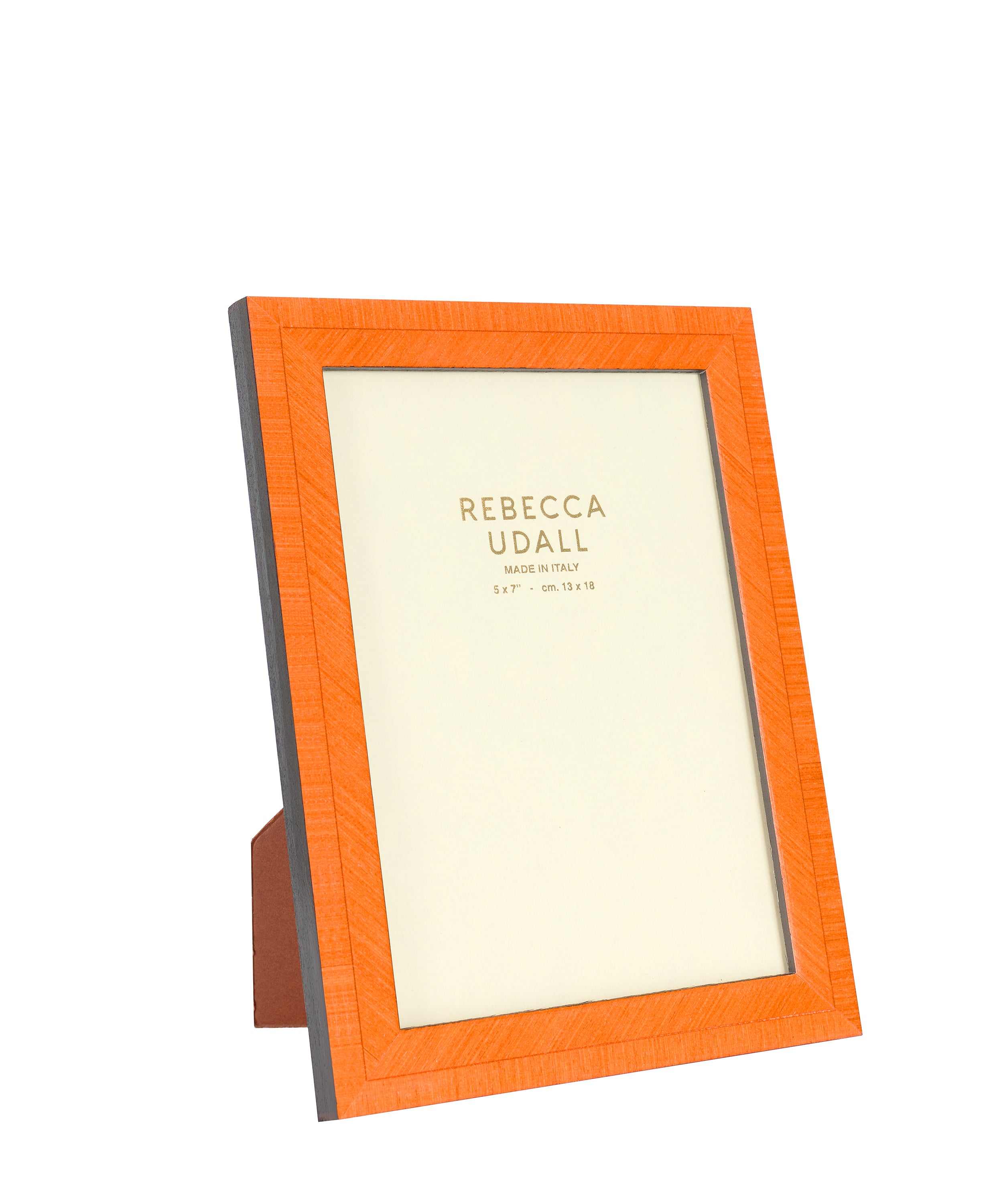 Heritage Marquetry Wooden Orange Bianca photo frame by Rebecca Udall