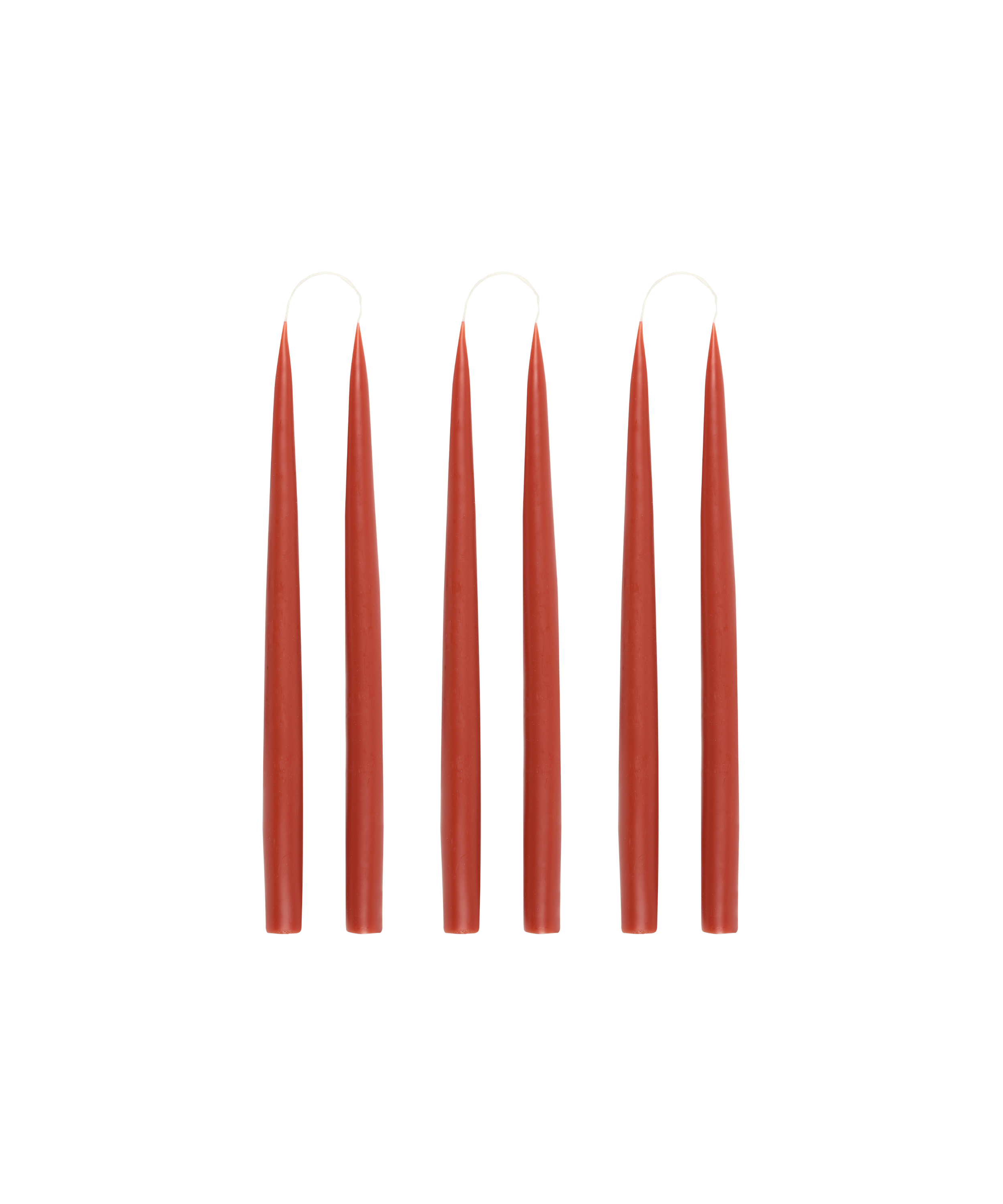 Rebecca Udall Set of 6 Danish Taper Candles, 35 cm