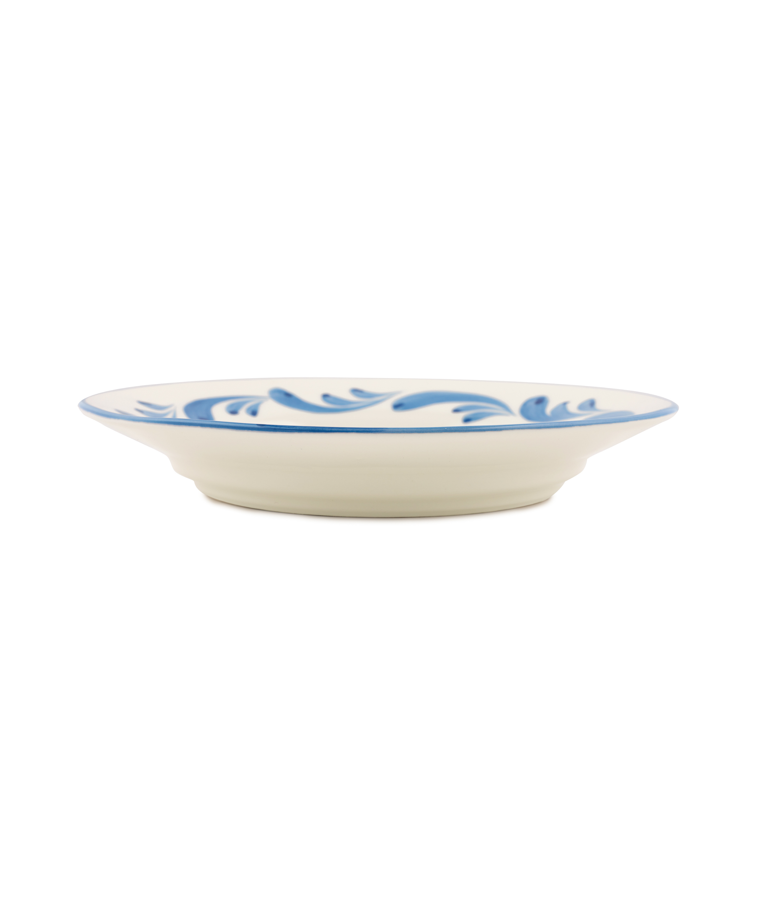 Rebecca Udall Celia Dinner Plate, Denim Blue, Side View