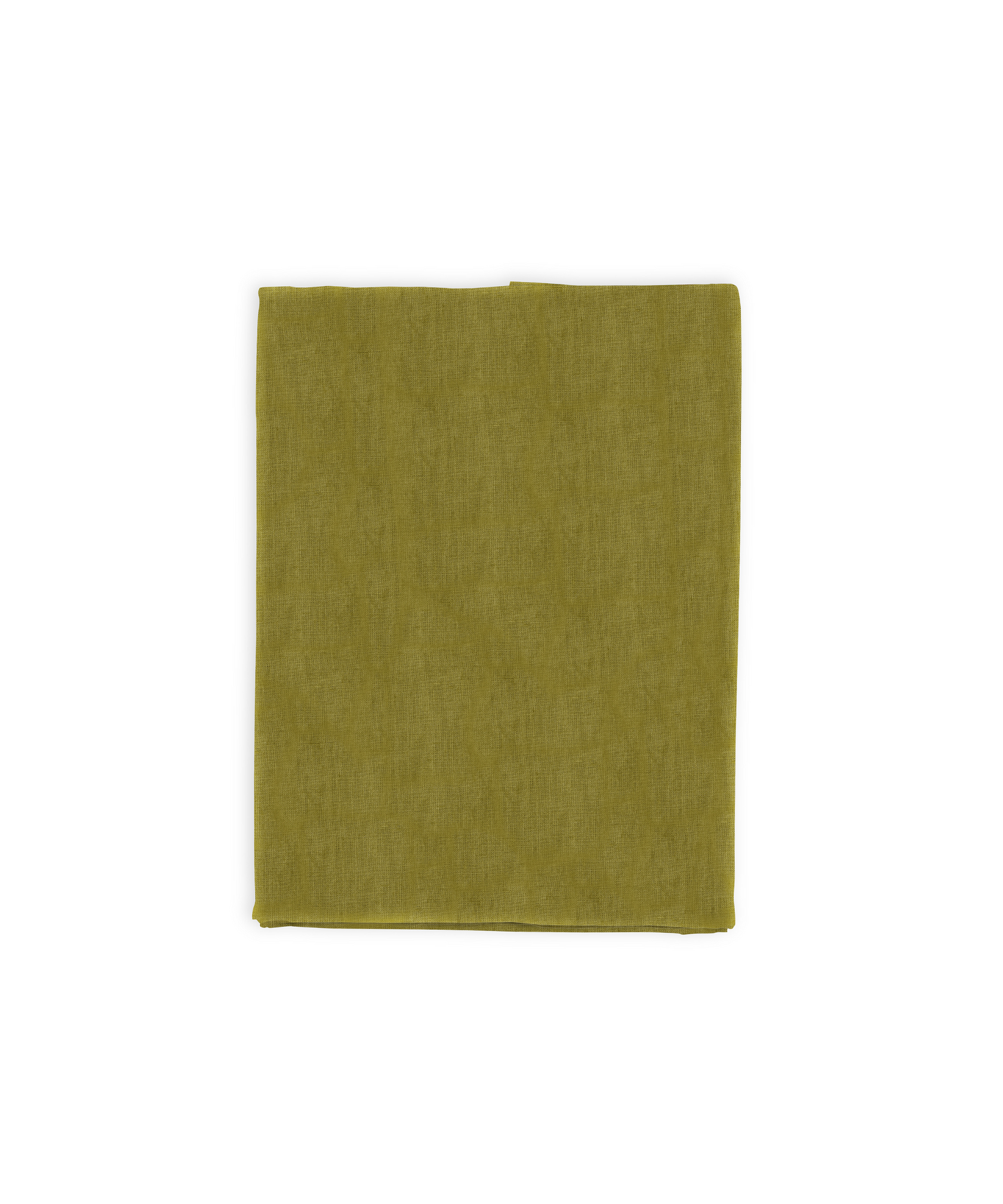 Rebecca Udall Classic Linen Tablecloth, Chartreuse Green, Cut Out