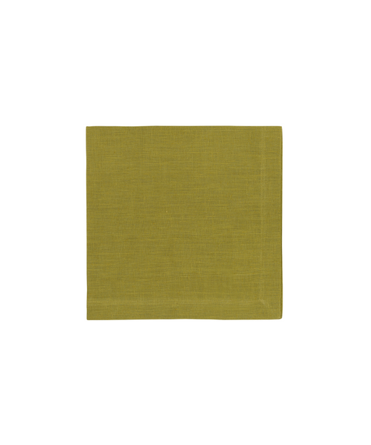 Classic Linen Napkin, Chartreuse, Cut Out