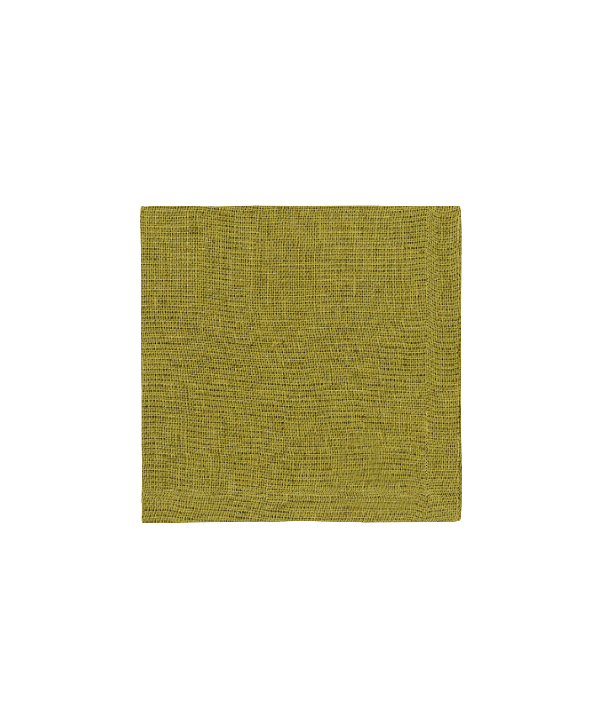 Classic Linen Napkin, Chartreuse, Cut Out