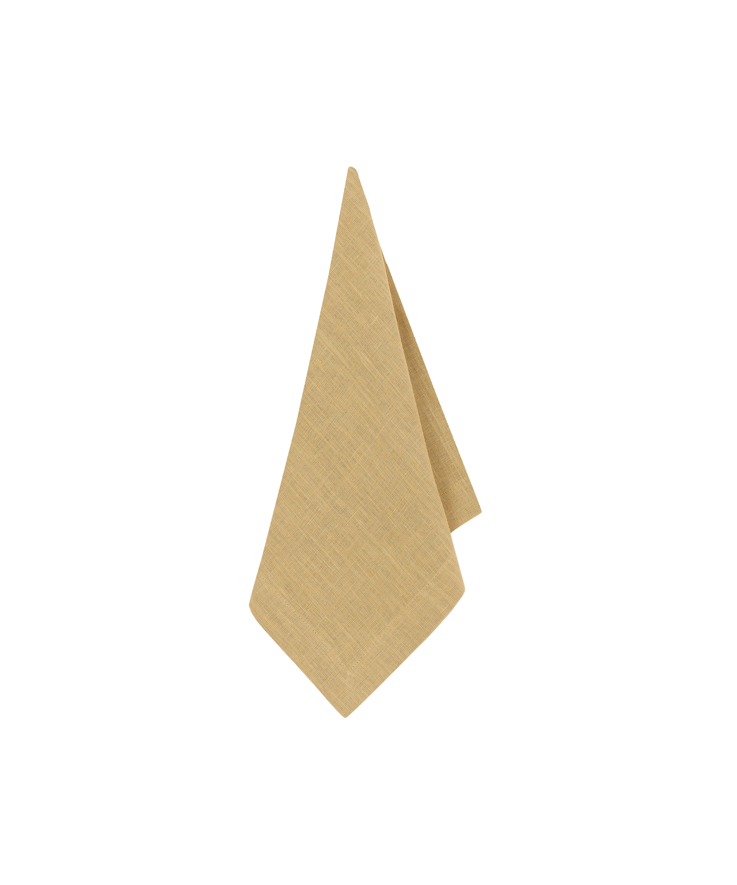 Classic Linen Napkin, Straw, Draped