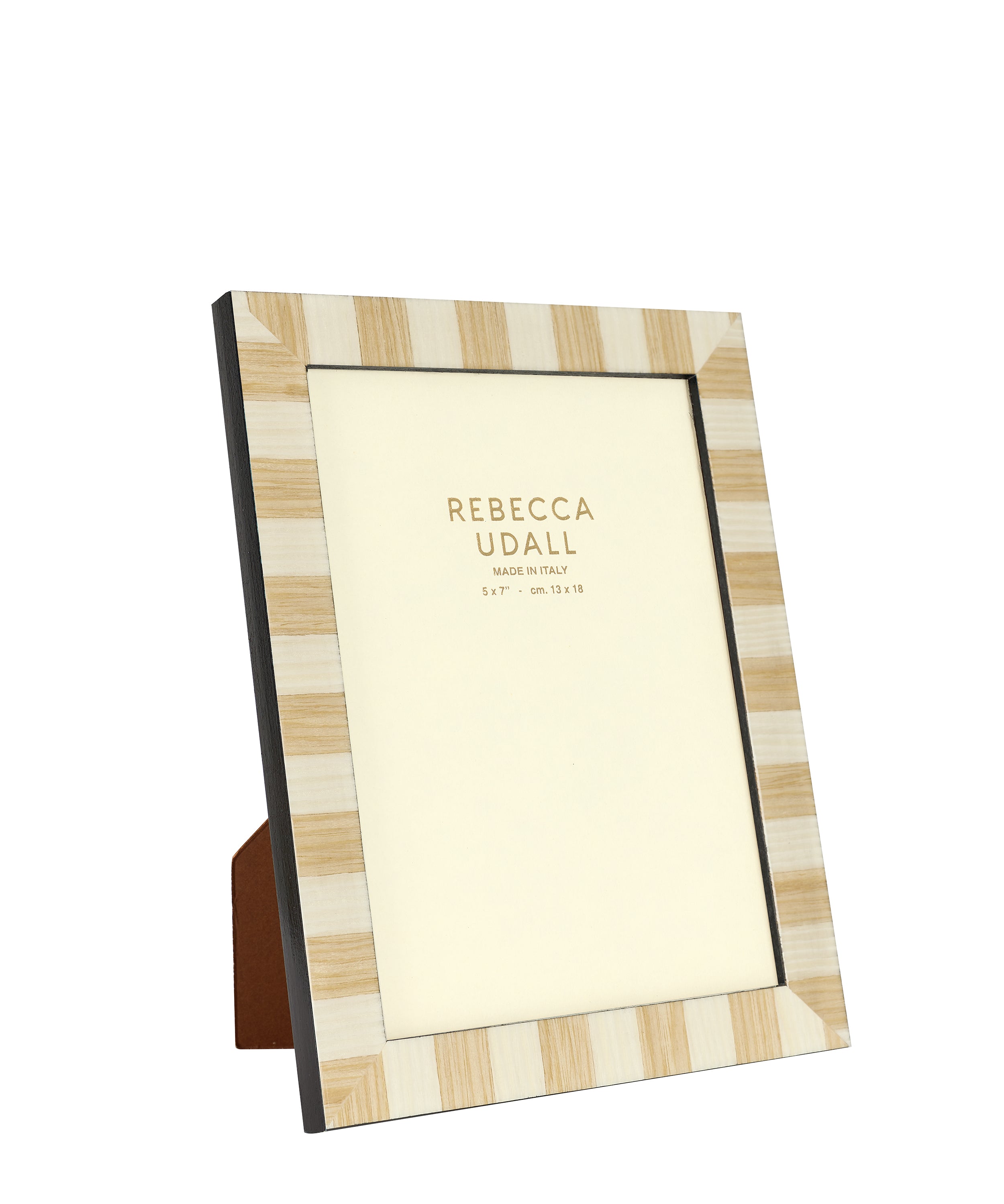 Delilah Striped Photo Frame, Caramel