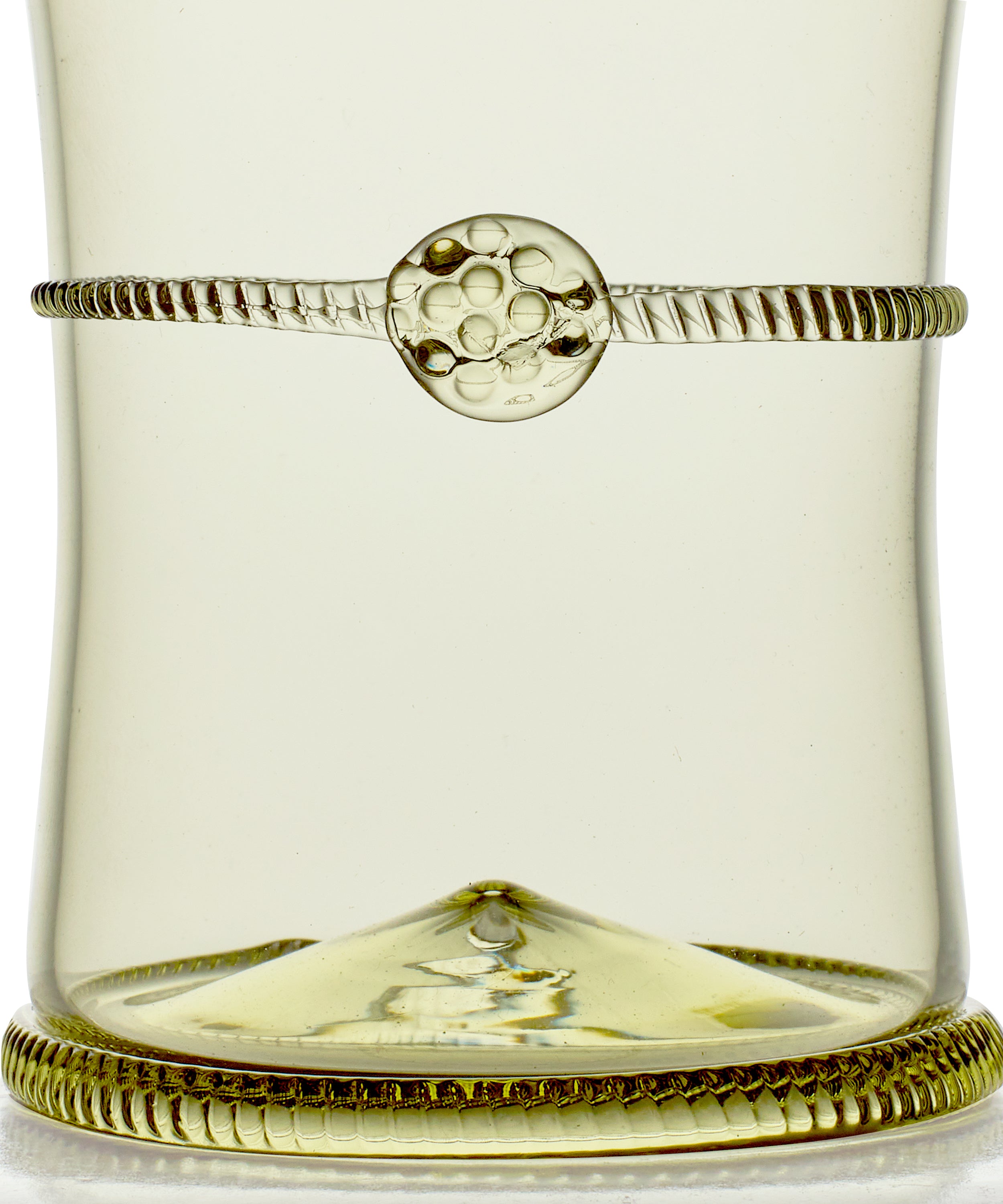 Rebecca Udall Diana Handblown Tumbler, Green 3D Detailing