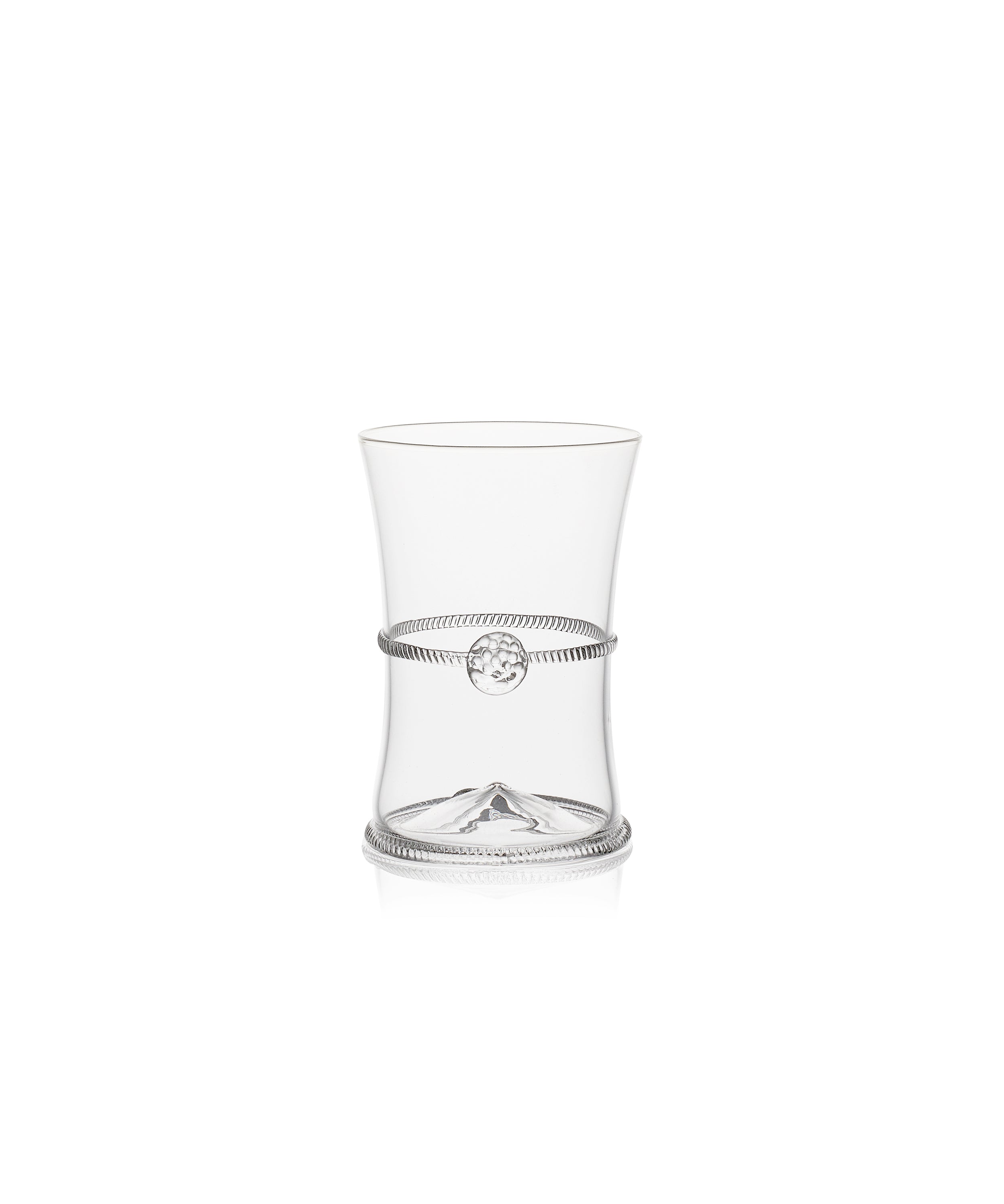 Diana Handblown Tumbler, Clear, Cut Out