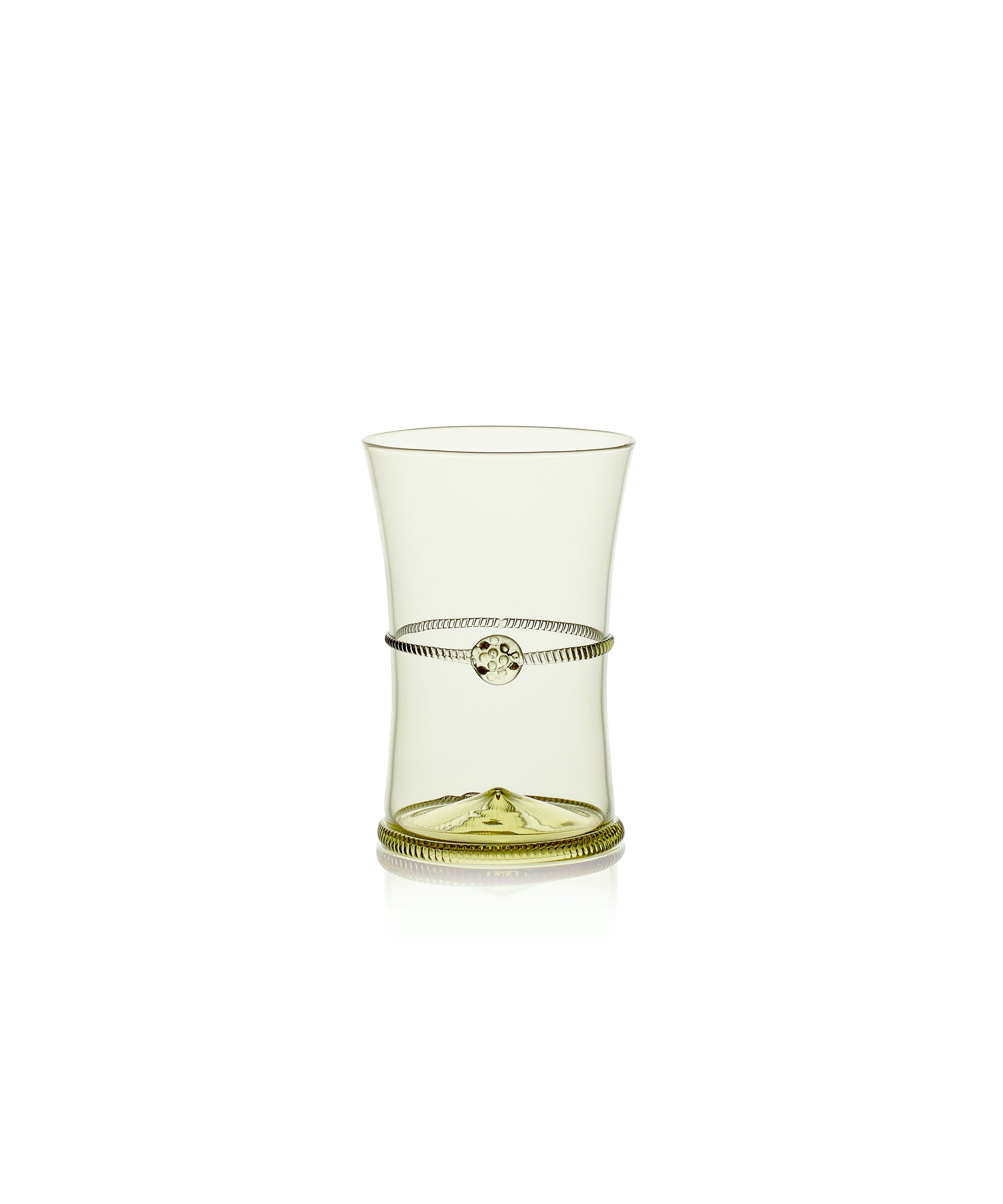 Diana Handblown Tumbler, Green, Cut Out