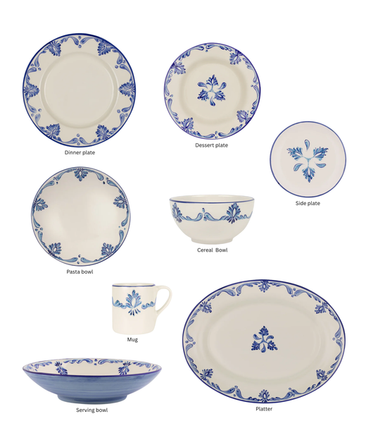 Eleanor Crockery, Blue