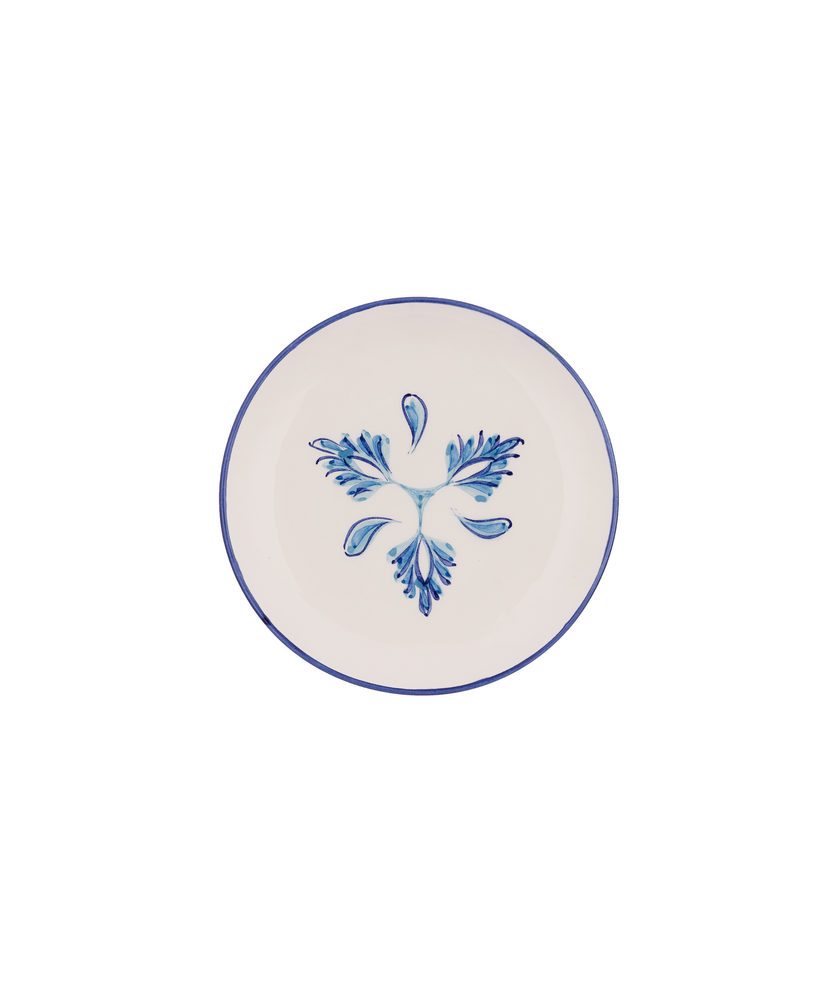 Rebecca Udall Eleanor Side Plate, Blue, White Background