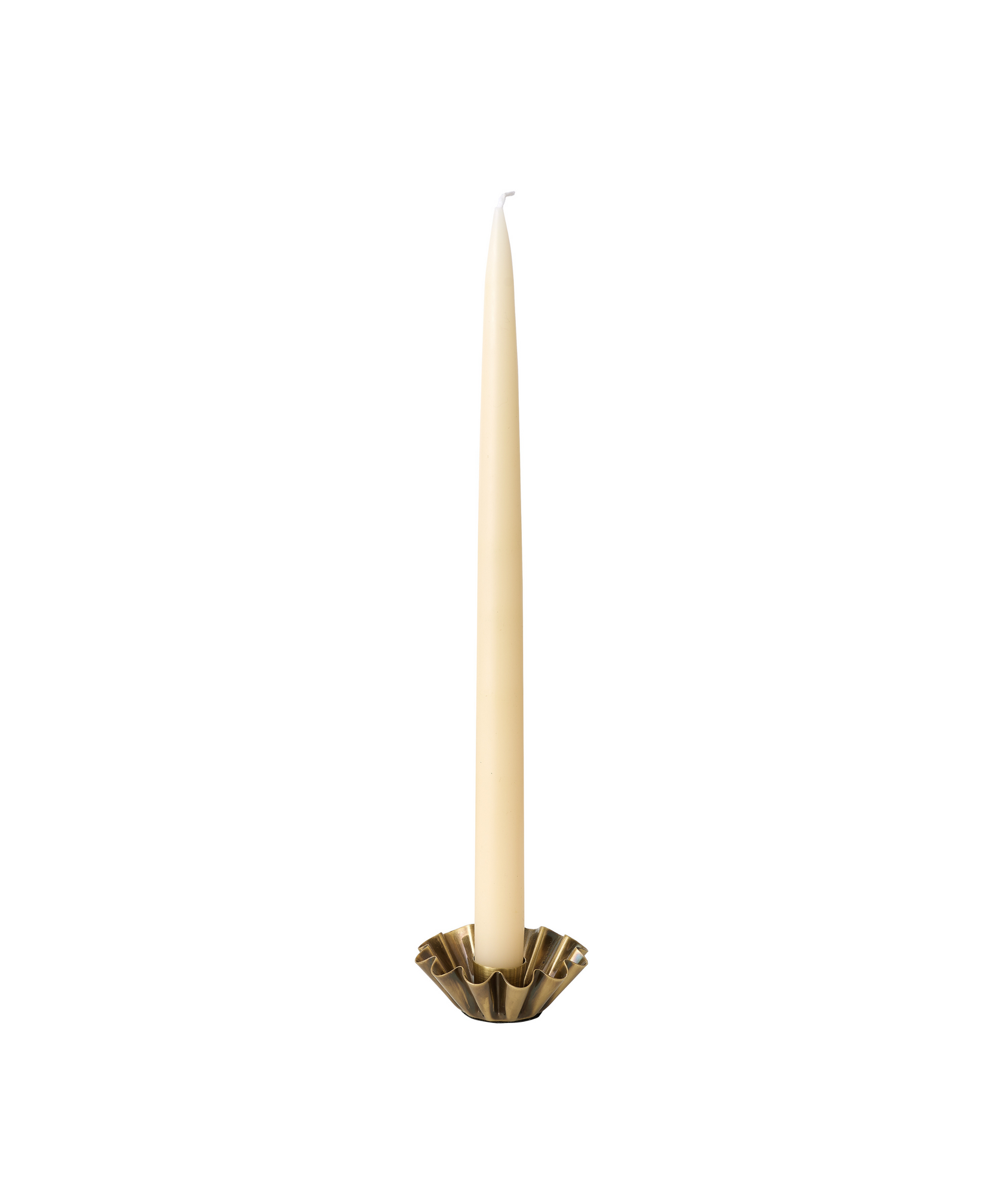 Esme Taper Candleholder, Brass