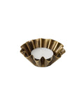 Esme Tealight Holder, Brass, Cut Out