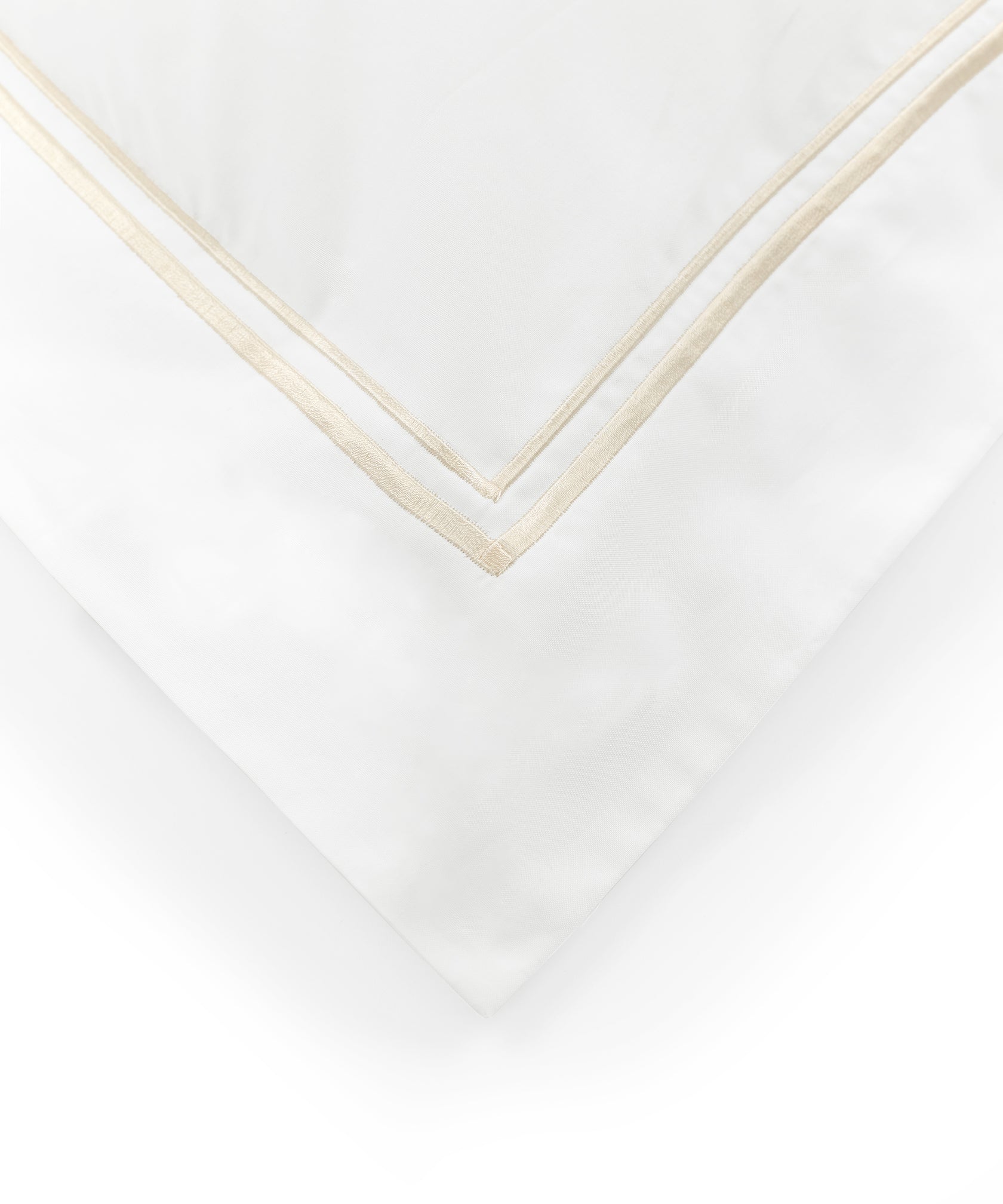Pair of Evora Double Row Corded Pillowcases, Buttermilk