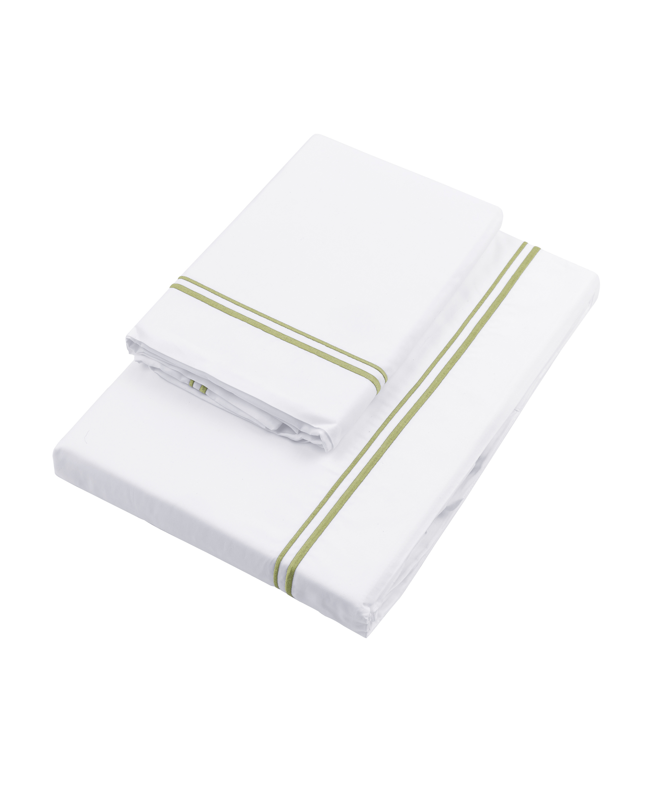 Evora Double Row Corded Bed Linen, Sage, Cut Out