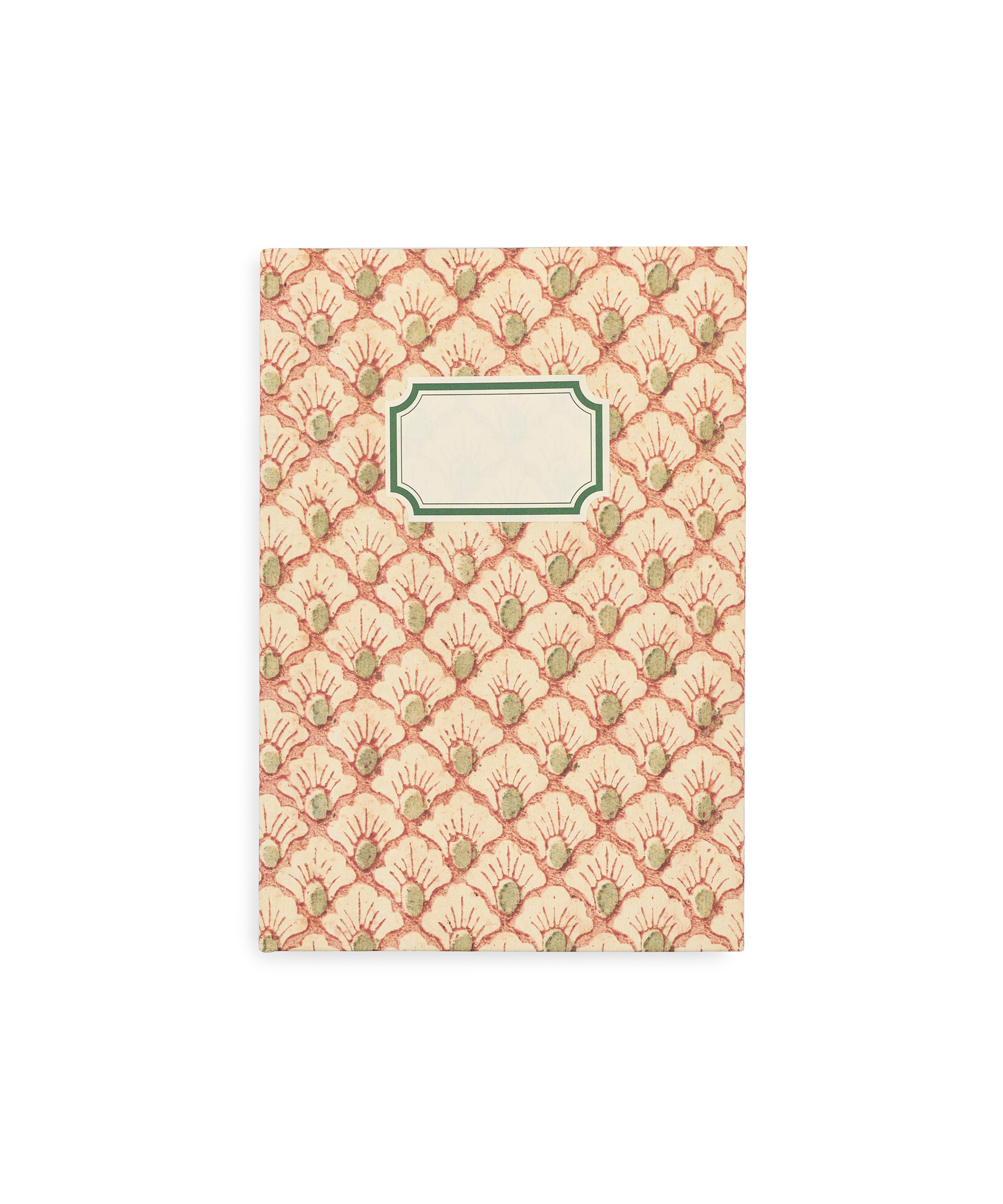 Floral Fan Notebook, Cut Out, Plain Label